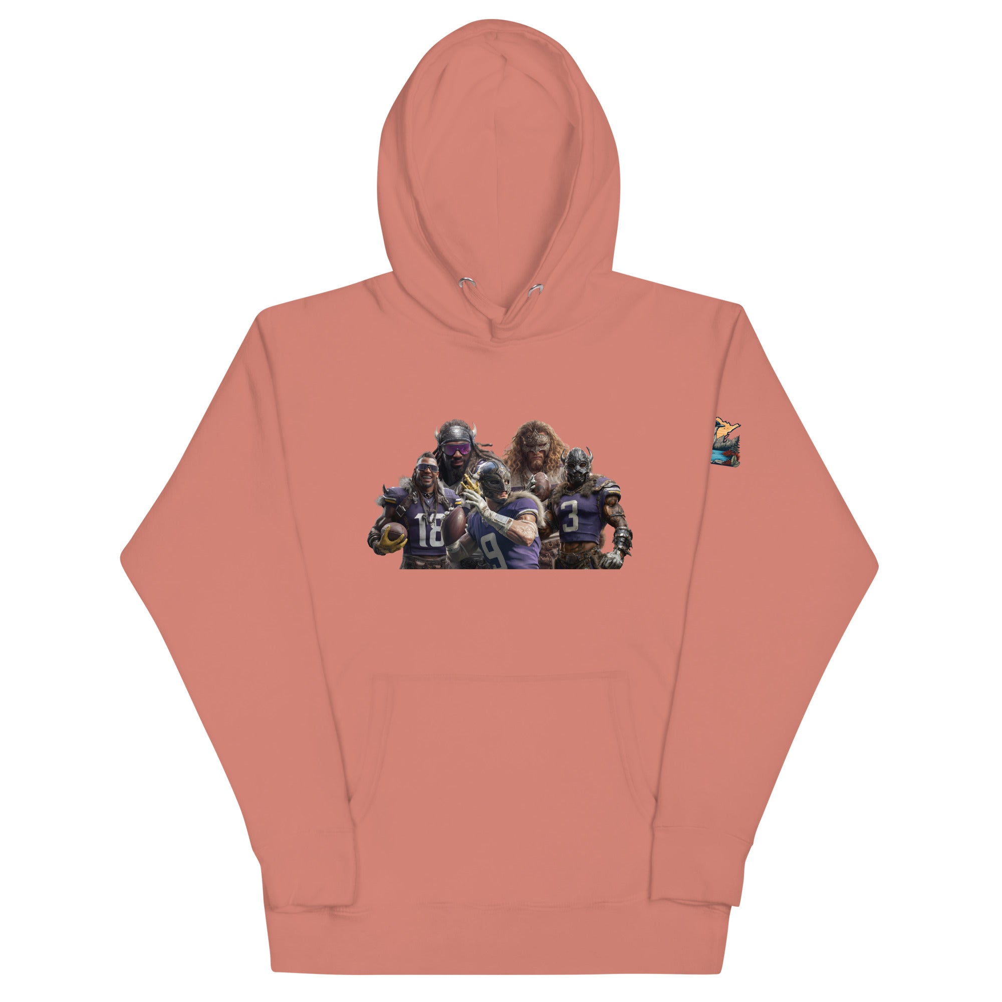 Viking 11 M Unisex Hoodie Dusty Rose