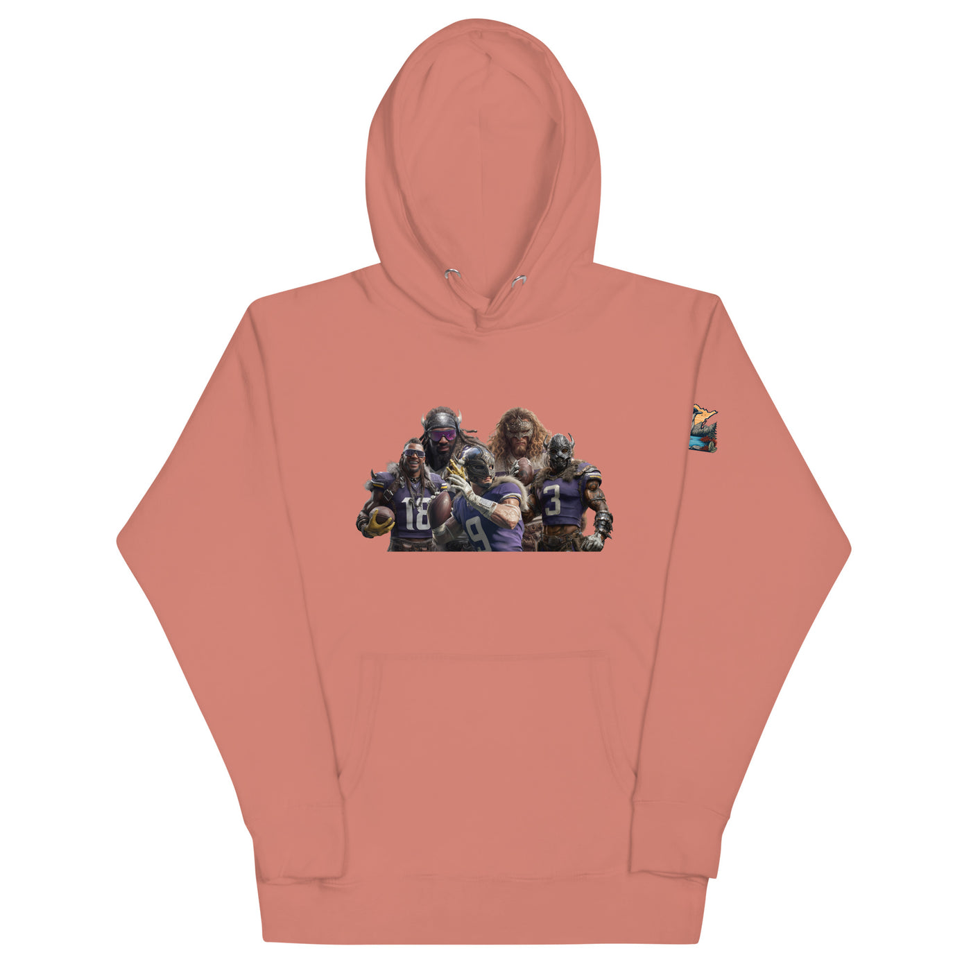 Viking 11 M Unisex Hoodie Dusty Rose