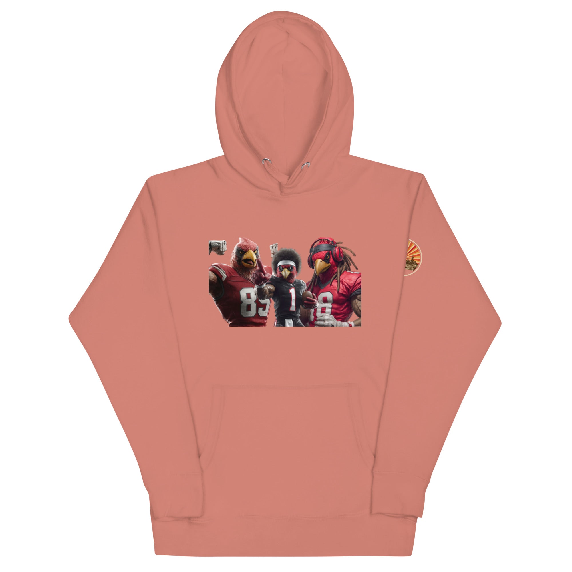 Cardinal 13 M Unisex Hoodie Dusty Rose