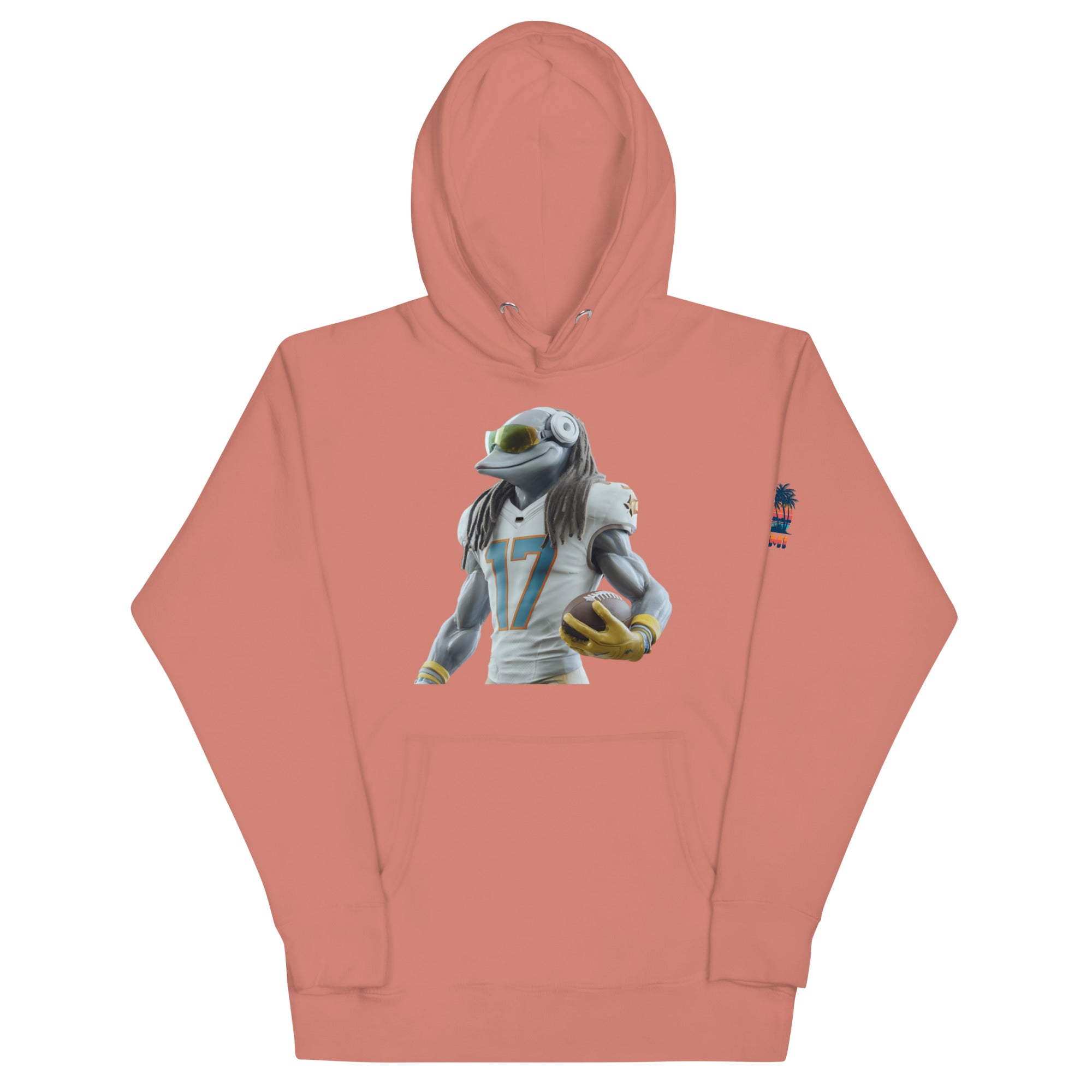 Dolphin 5 M Unisex Hoodie Dusty Rose