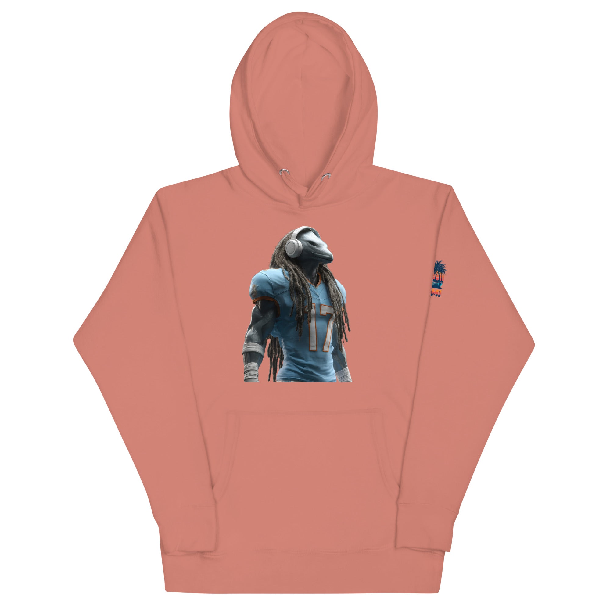 Dolphin 6 M Unisex Hoodie Dusty Rose