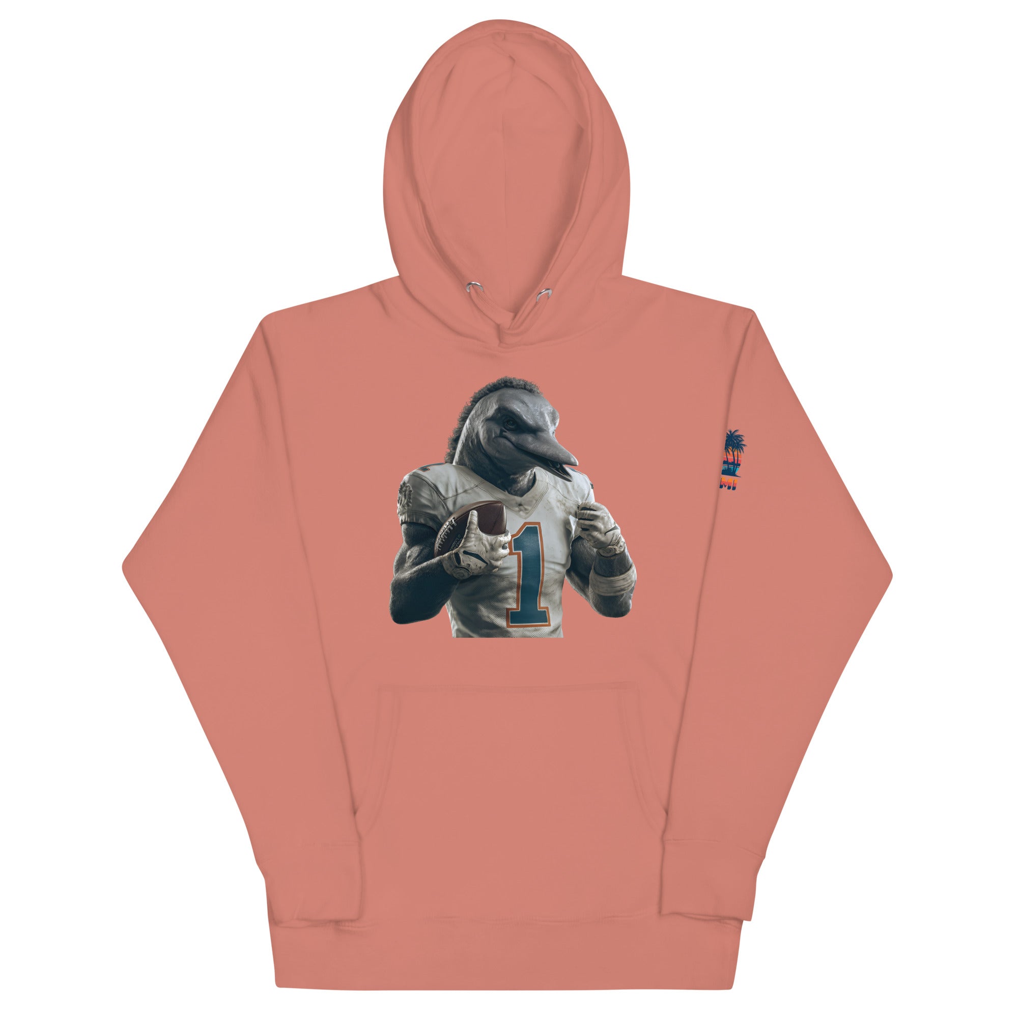 Dolphin 8 M Unisex Hoodie Dusty Rose
