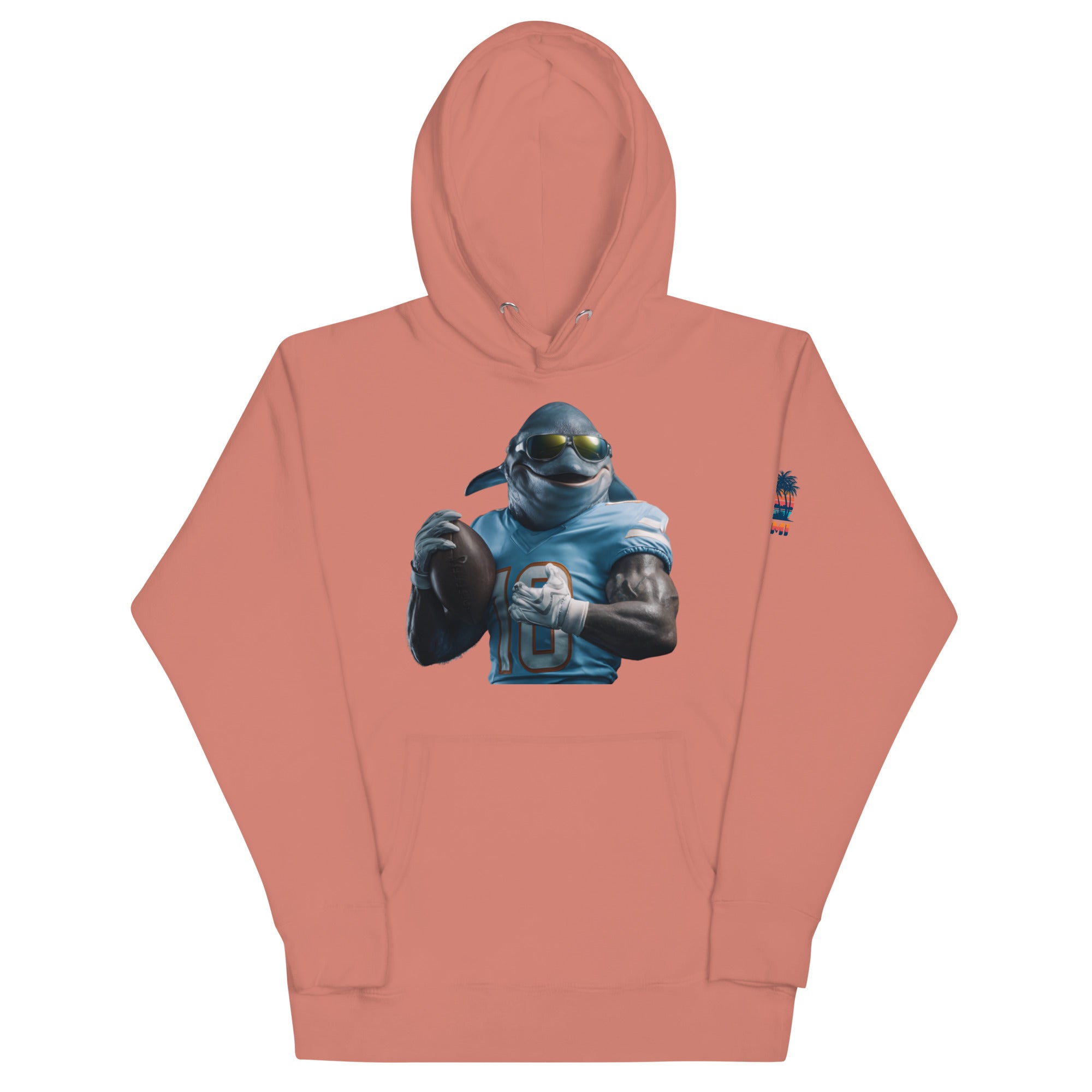 Dolphin 10 M Unisex Hoodie Dusty Rose