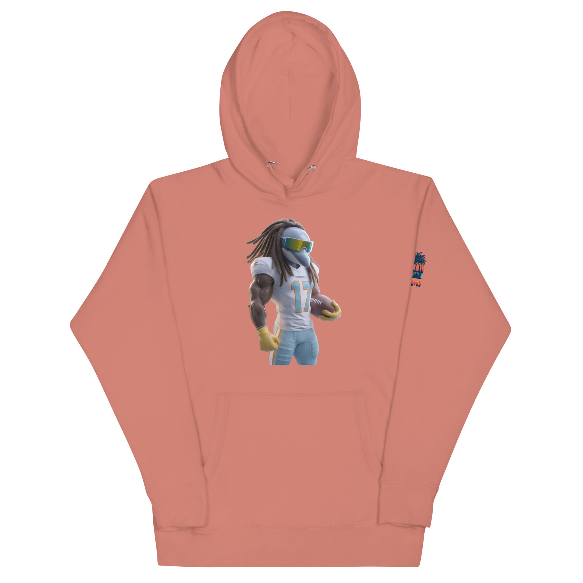 Dolphin 11 M Unisex Hoodie Dusty Rose