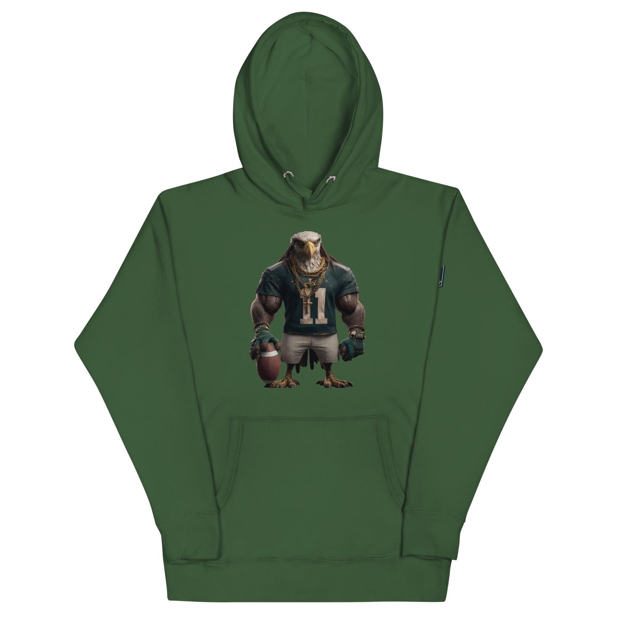 Eagle 8 m Unisex Hoodie Forest Green