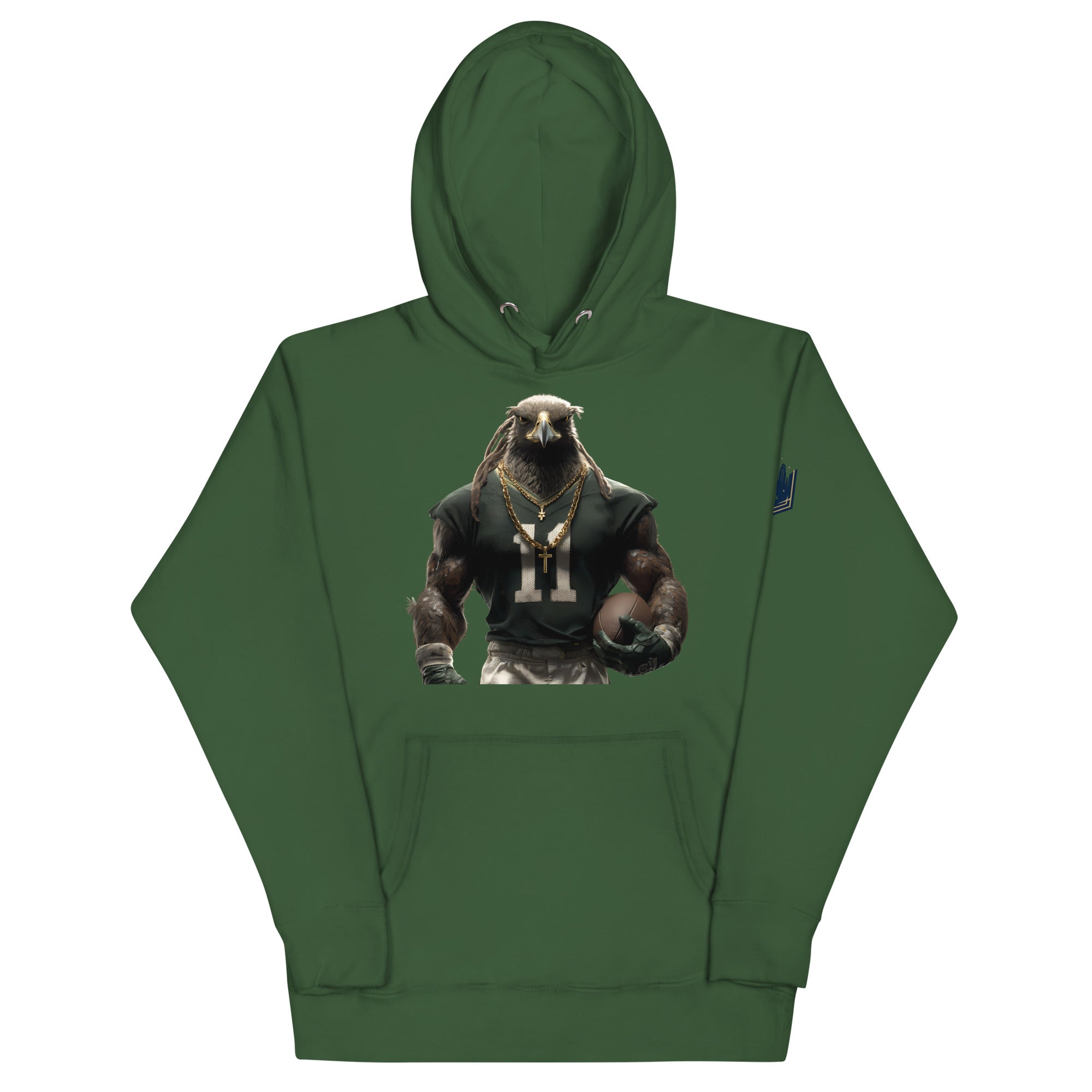 Eagle 9 m Unisex Hoodie Forest Green