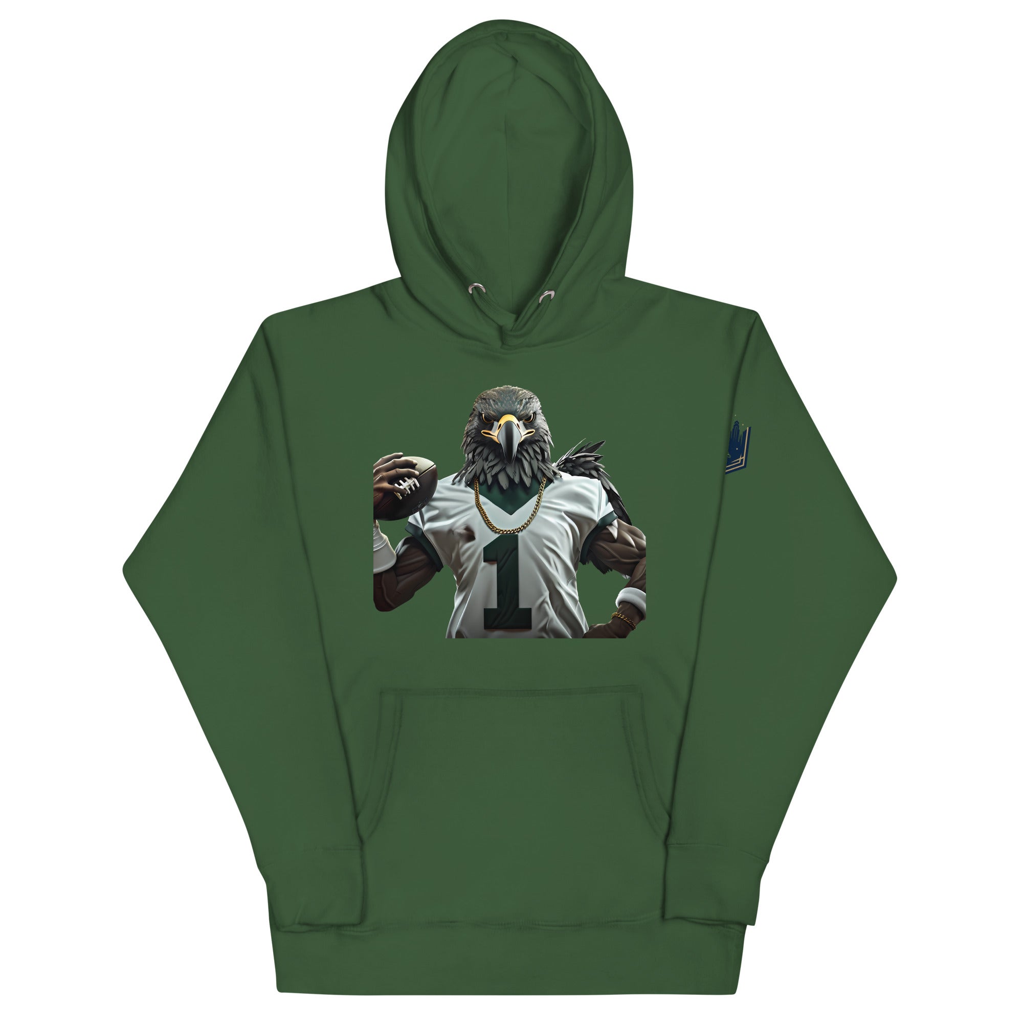 Eagle 10 m Unisex Hoodie Forest Green