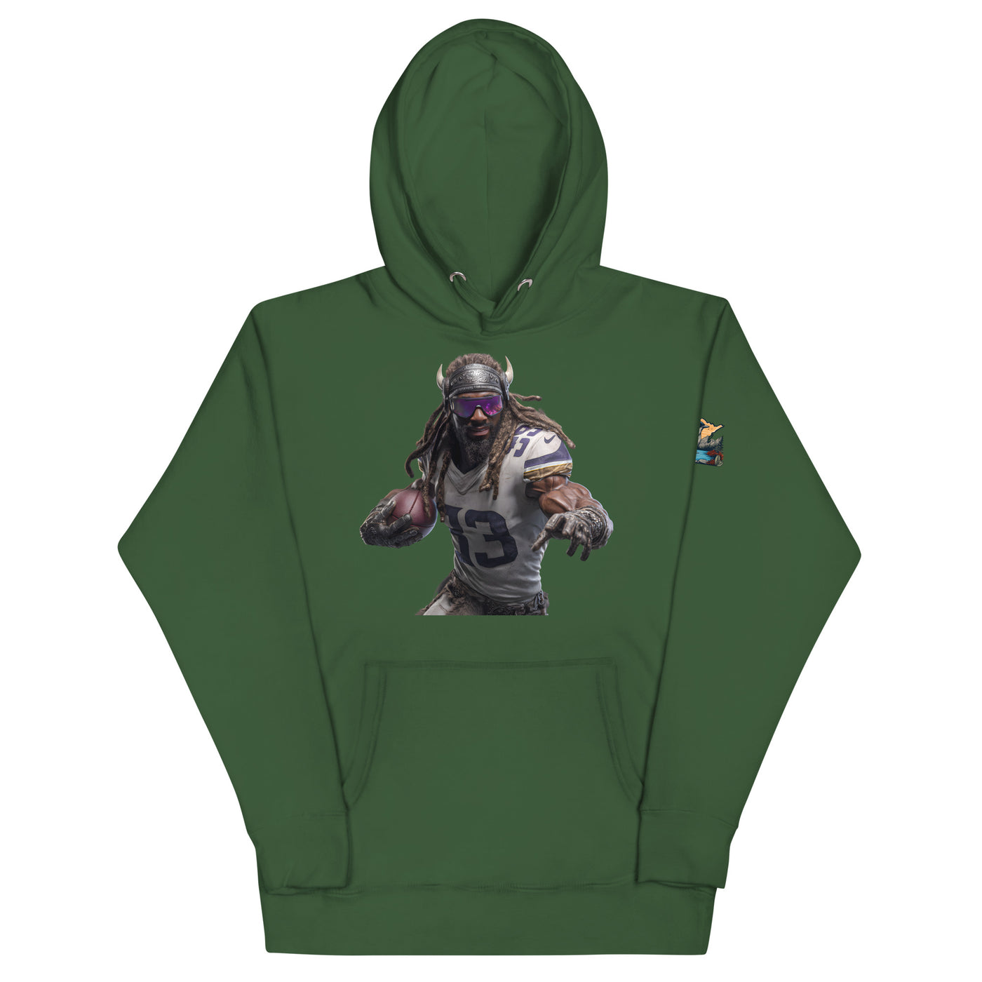 Viking 3 M Unisex Hoodie Forest Green