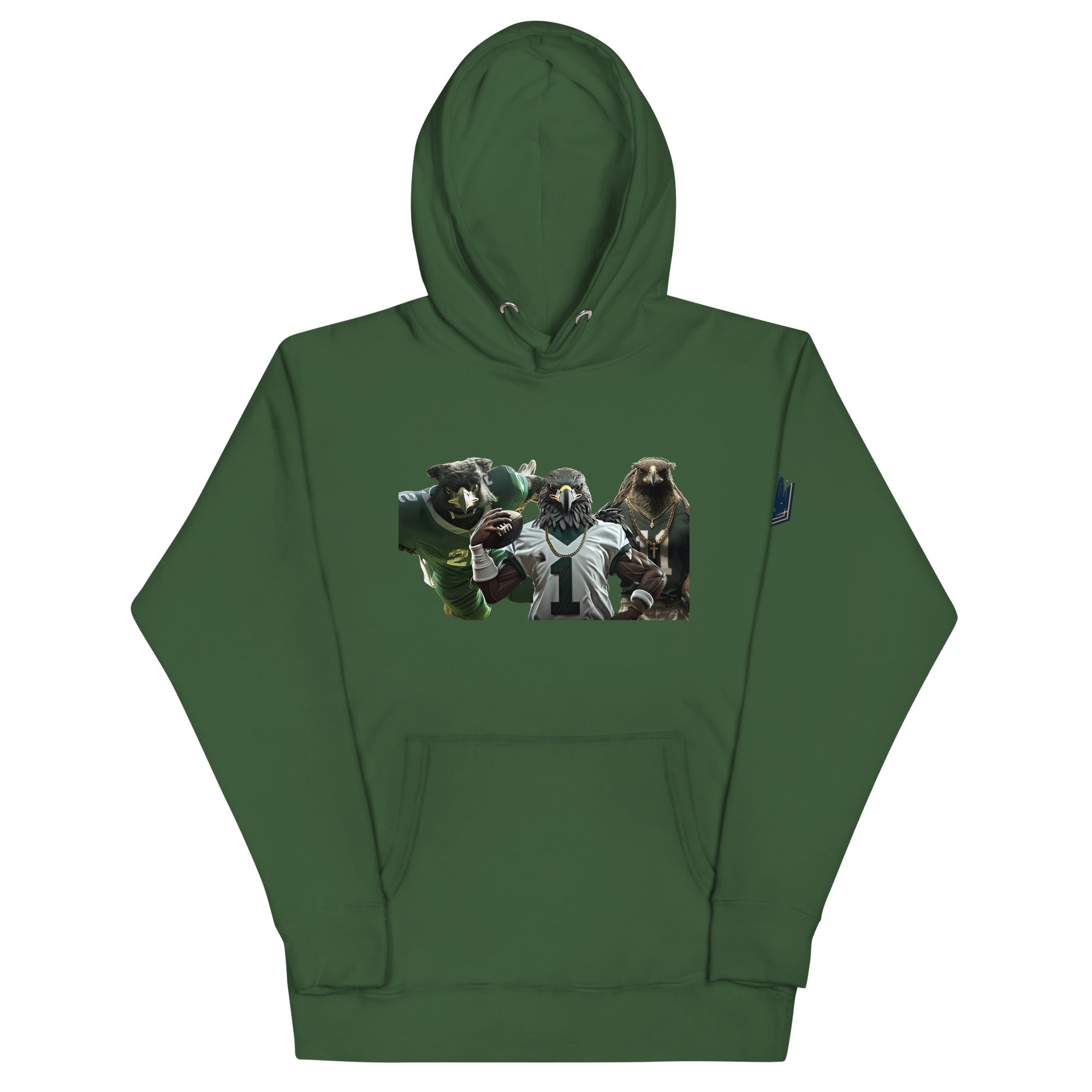 Eagle 13 M Unisex Hoodie Forest Green