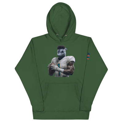 Dolphin 7 M Unisex Hoodie Forest Green
