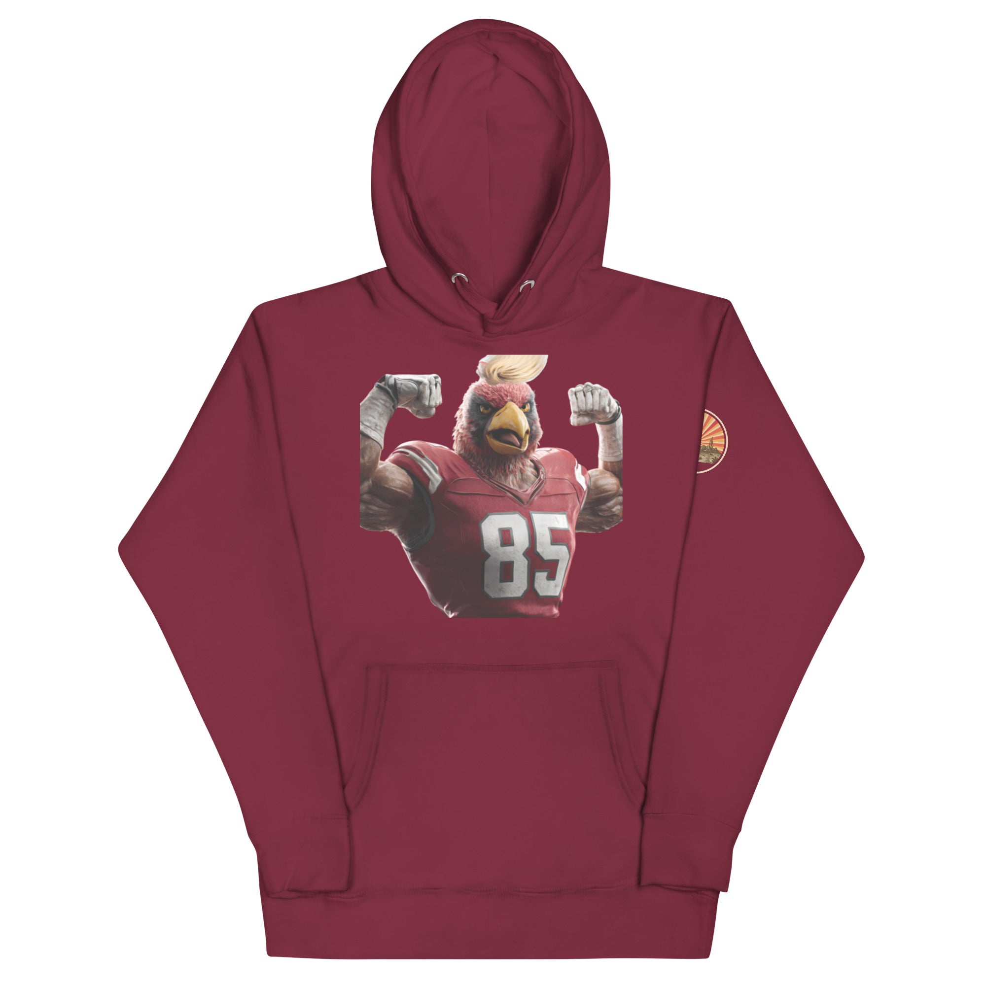 Cardinal 9 Men Unisex Hoodie Maroon