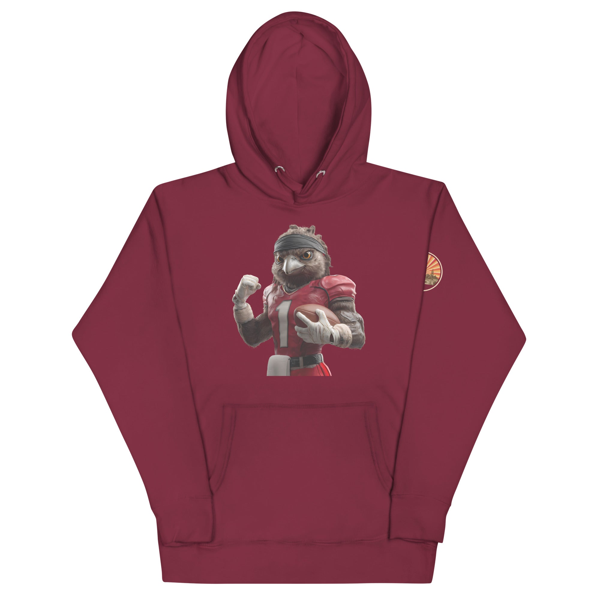 Cardinal 2 Men Unisex Hoodie Maroon