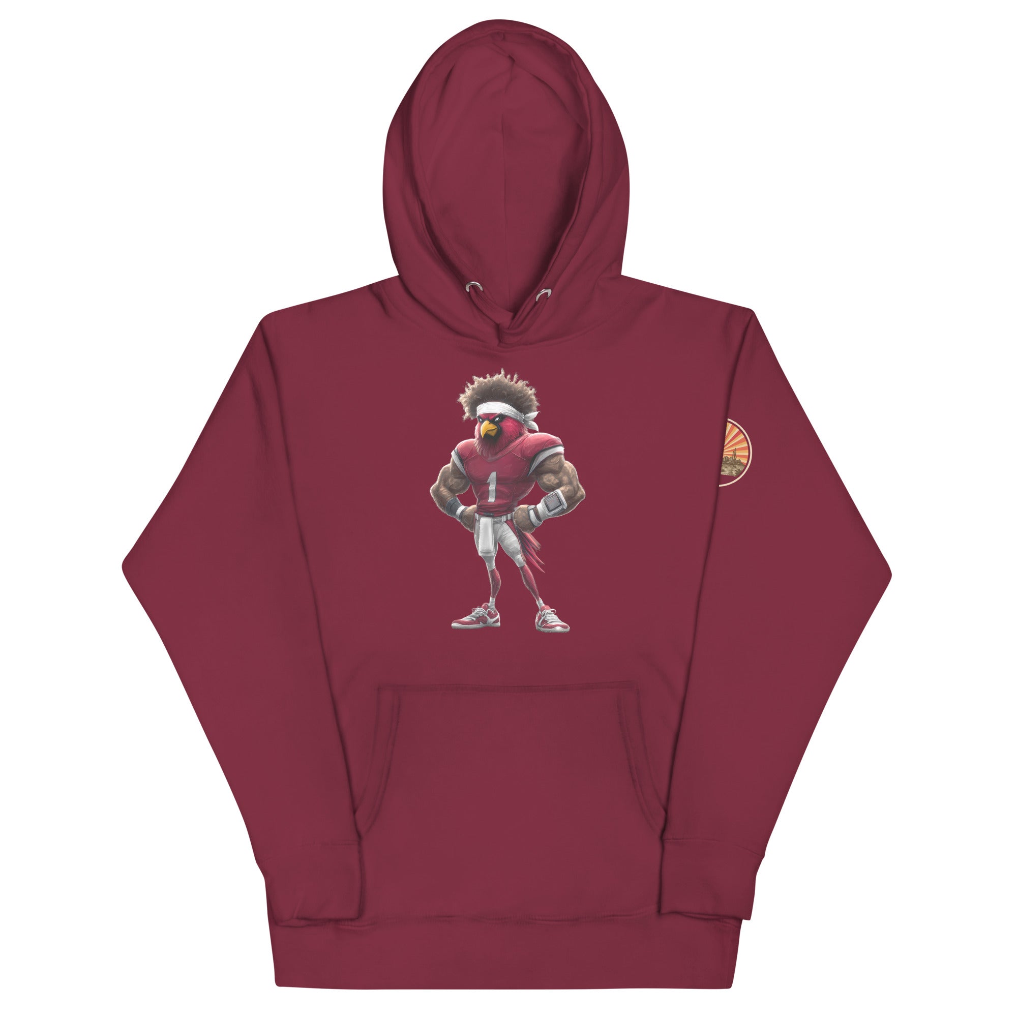 Cardinal 1 Men Unisex Hoodie Maroon