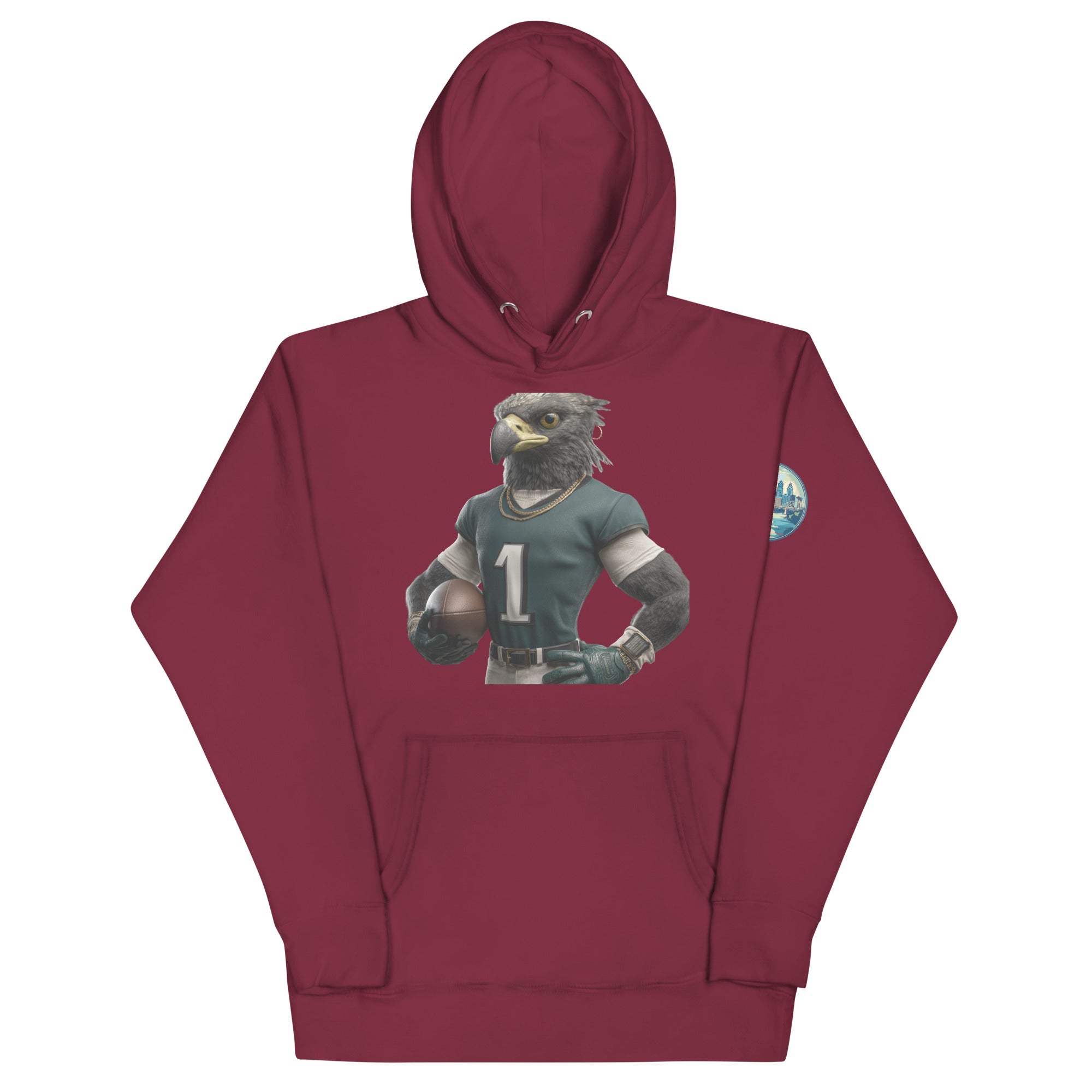 Eagle 4 Men Unisex Hoodie Maroon