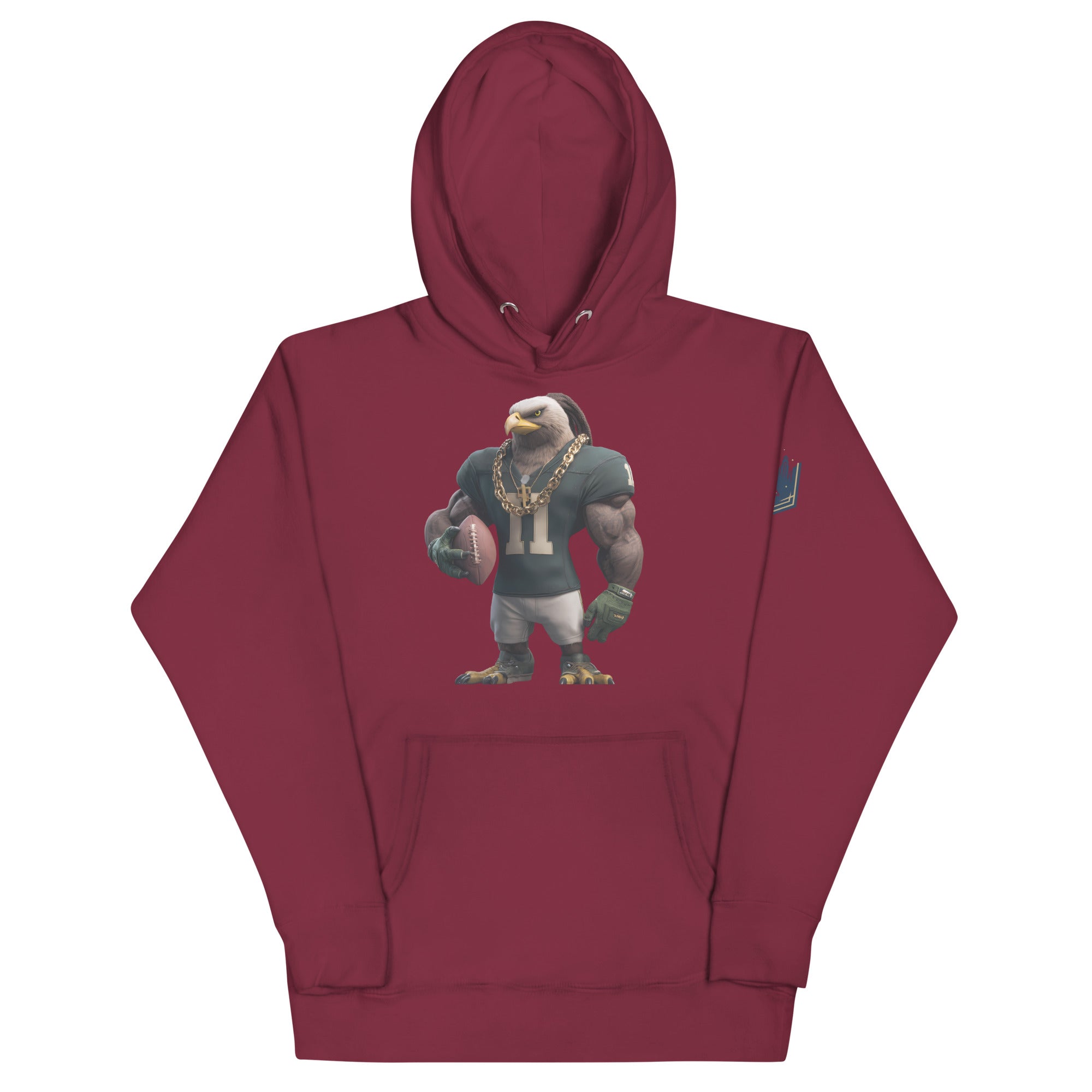 Eagle 5 Men Unisex Hoodie Maroon