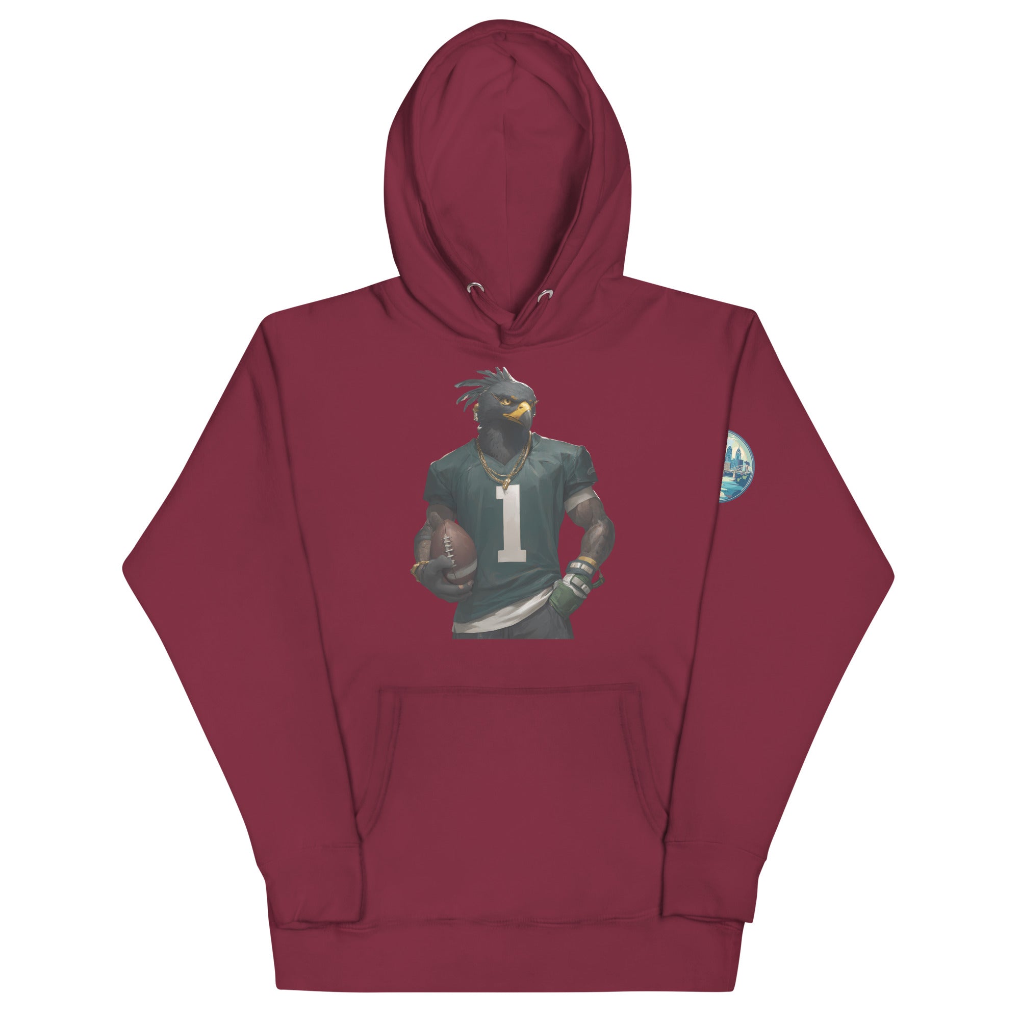 Eagle 6 M Unisex Hoodie Maroon