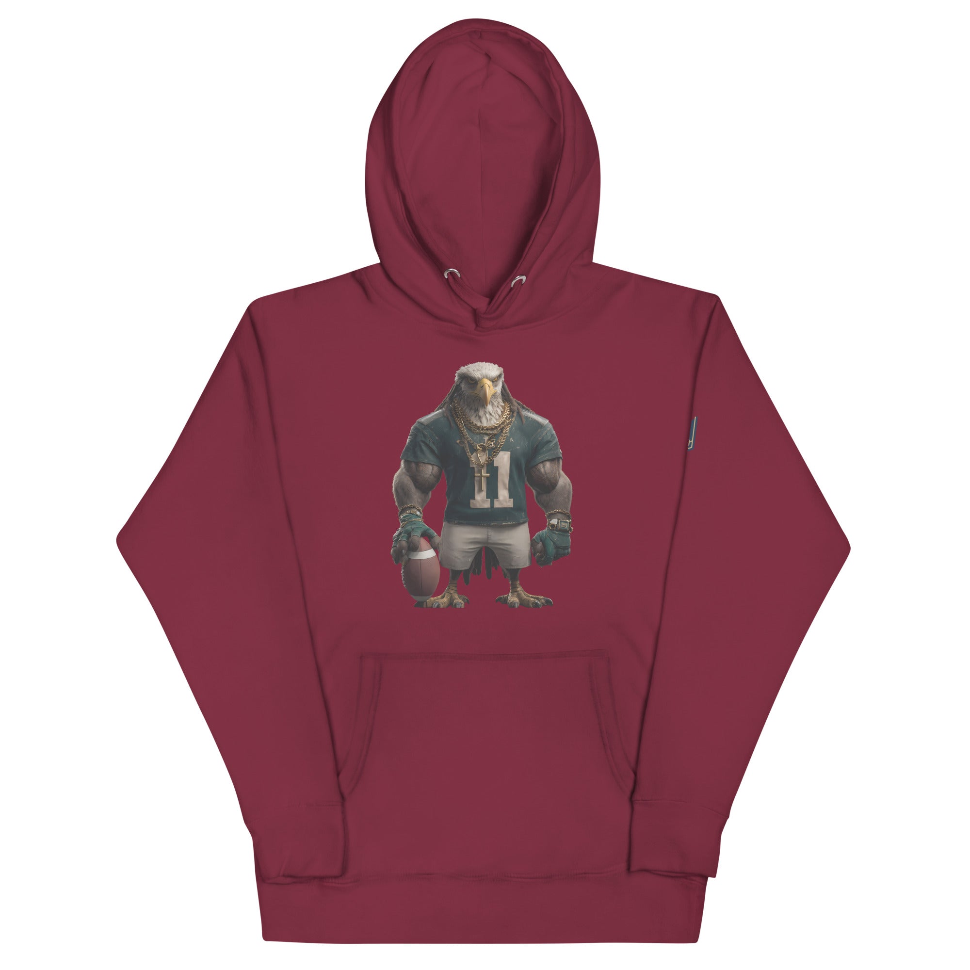 Eagle 8 m Unisex Hoodie Maroon