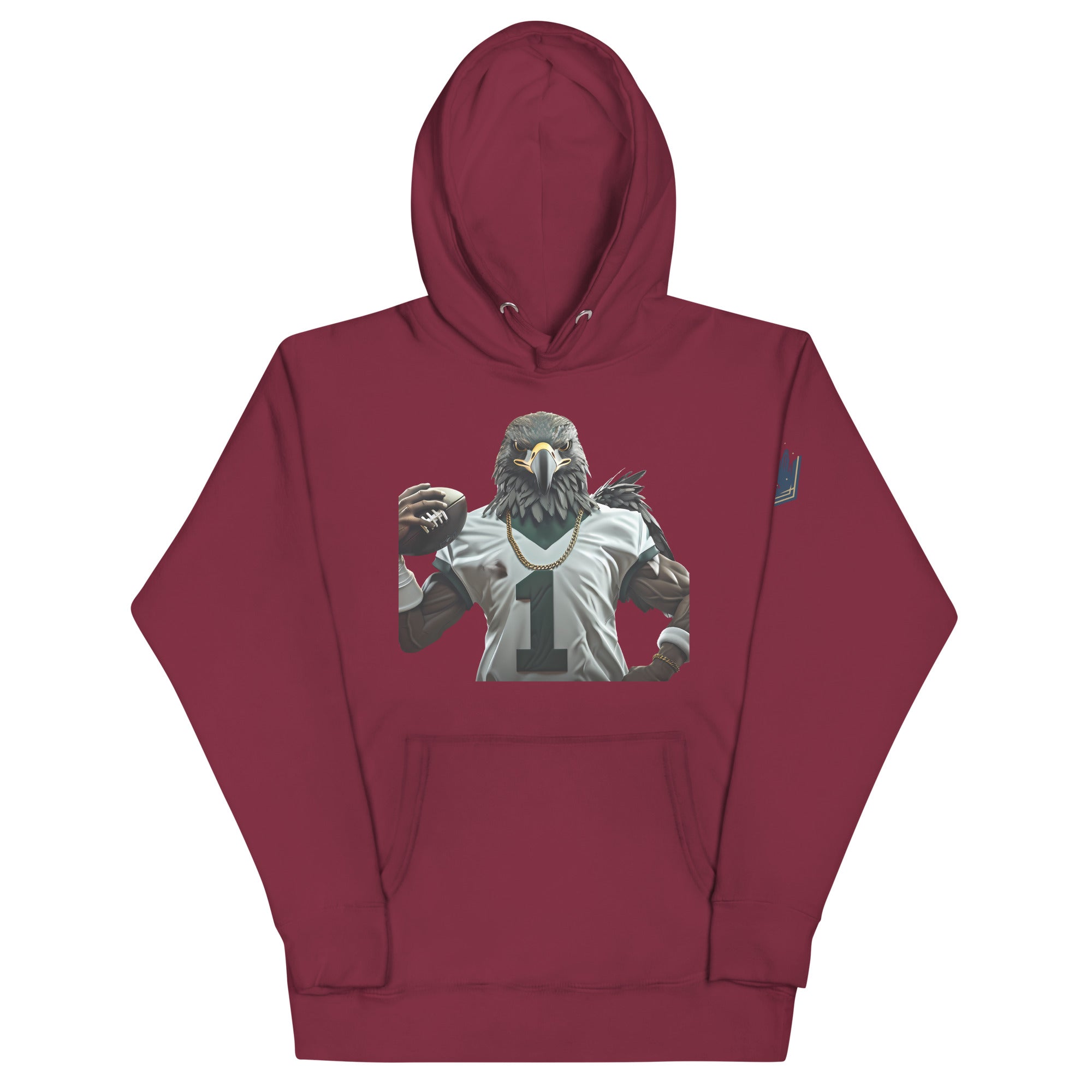 Eagle 10 m Unisex Hoodie Maroon