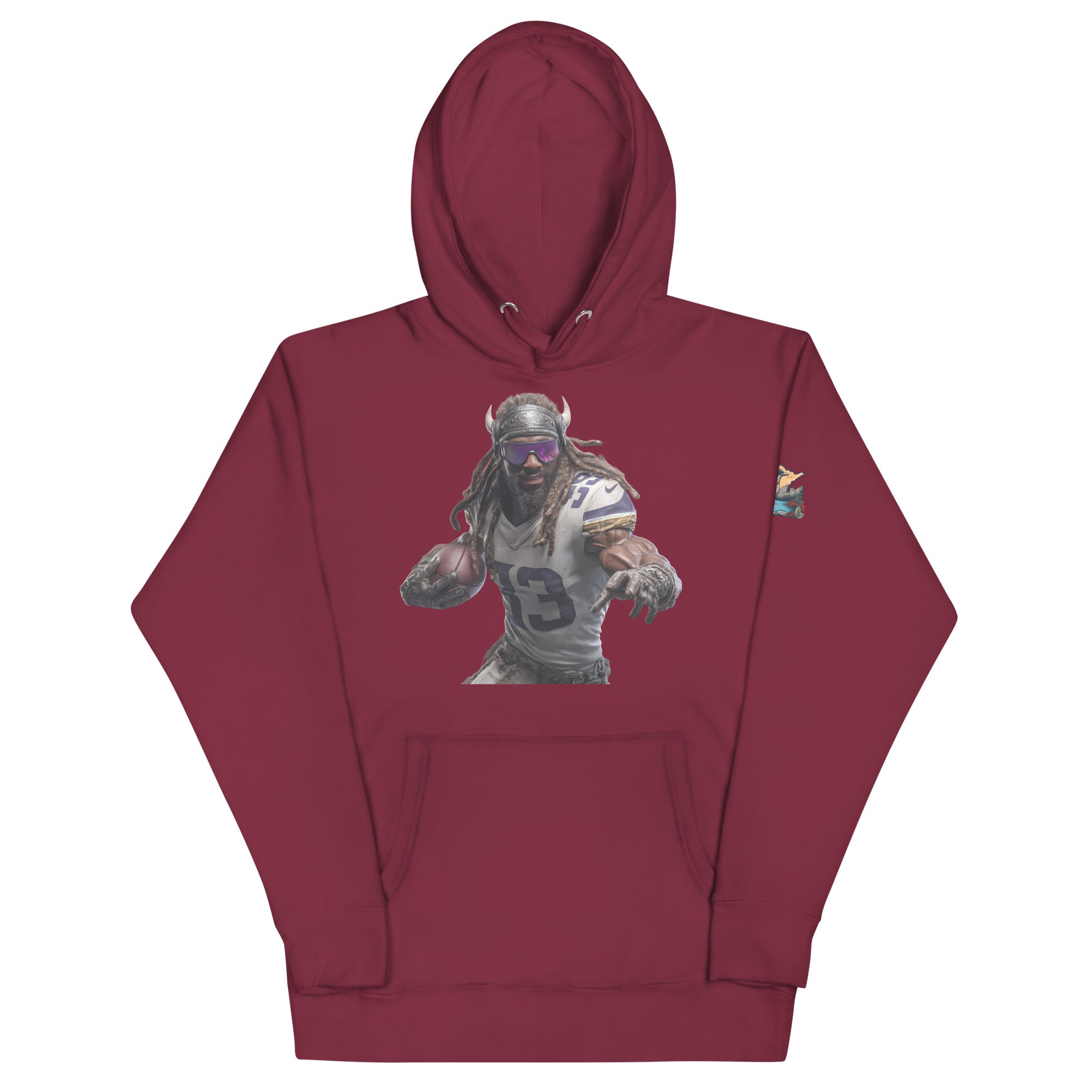 Viking 3 M Unisex Hoodie Maroon