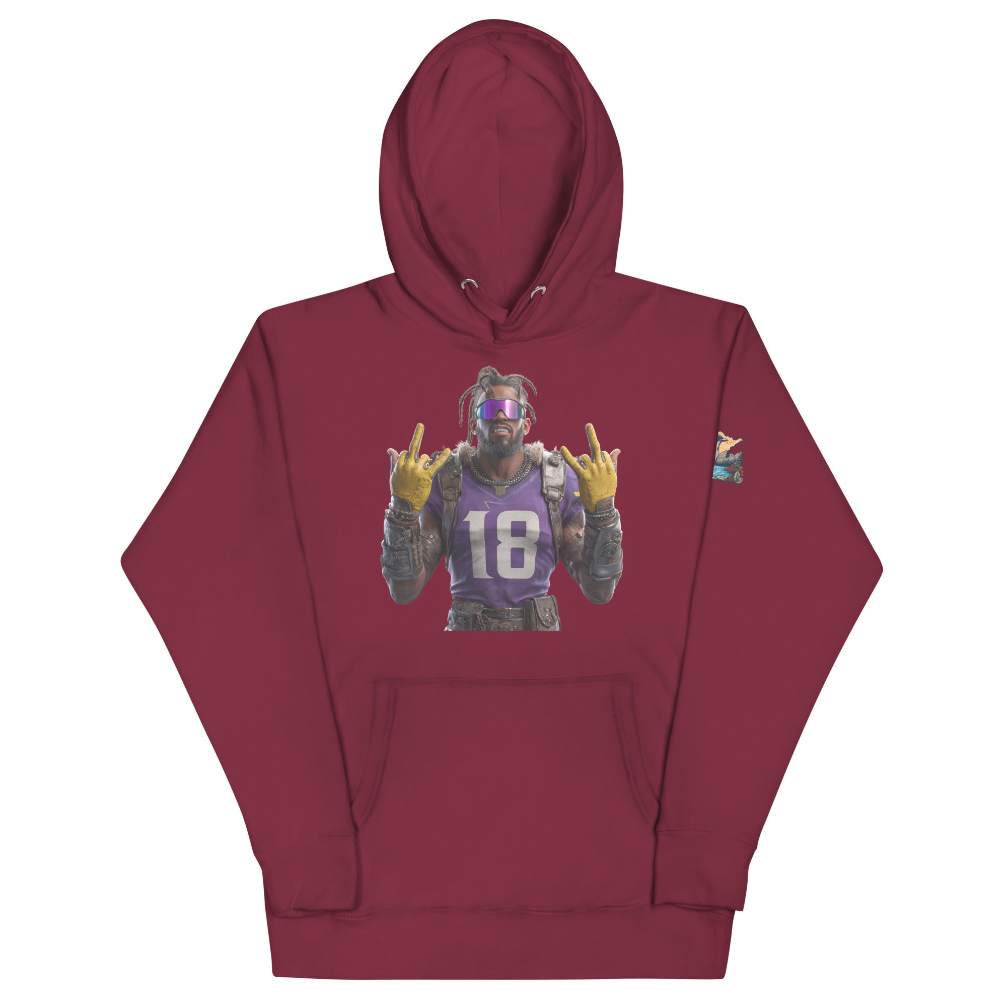 Viking 4 M Unisex Hoodie Maroon