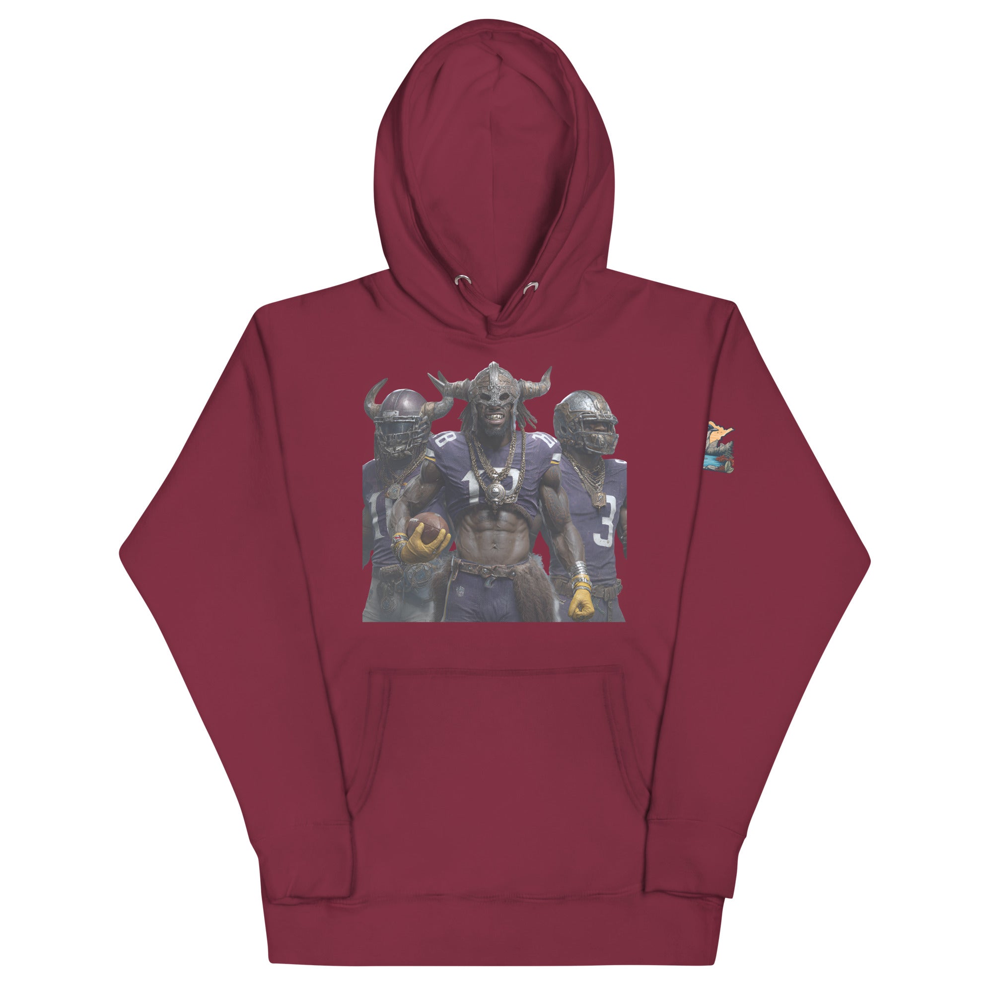 Viking 5 M Unisex Hoodie Maroon