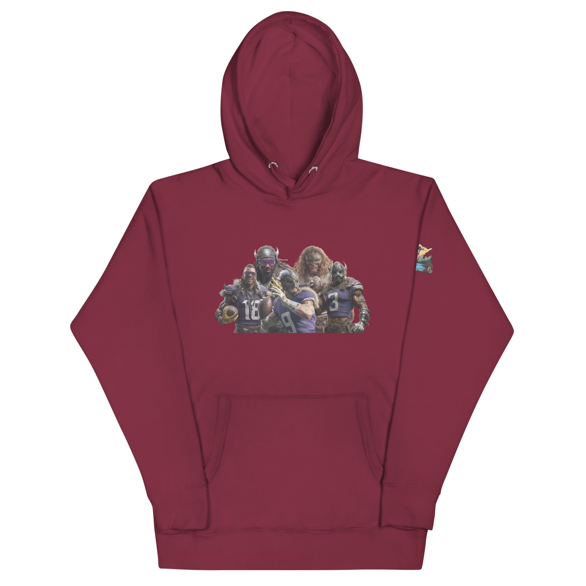 Viking 11 M Unisex Hoodie Maroon