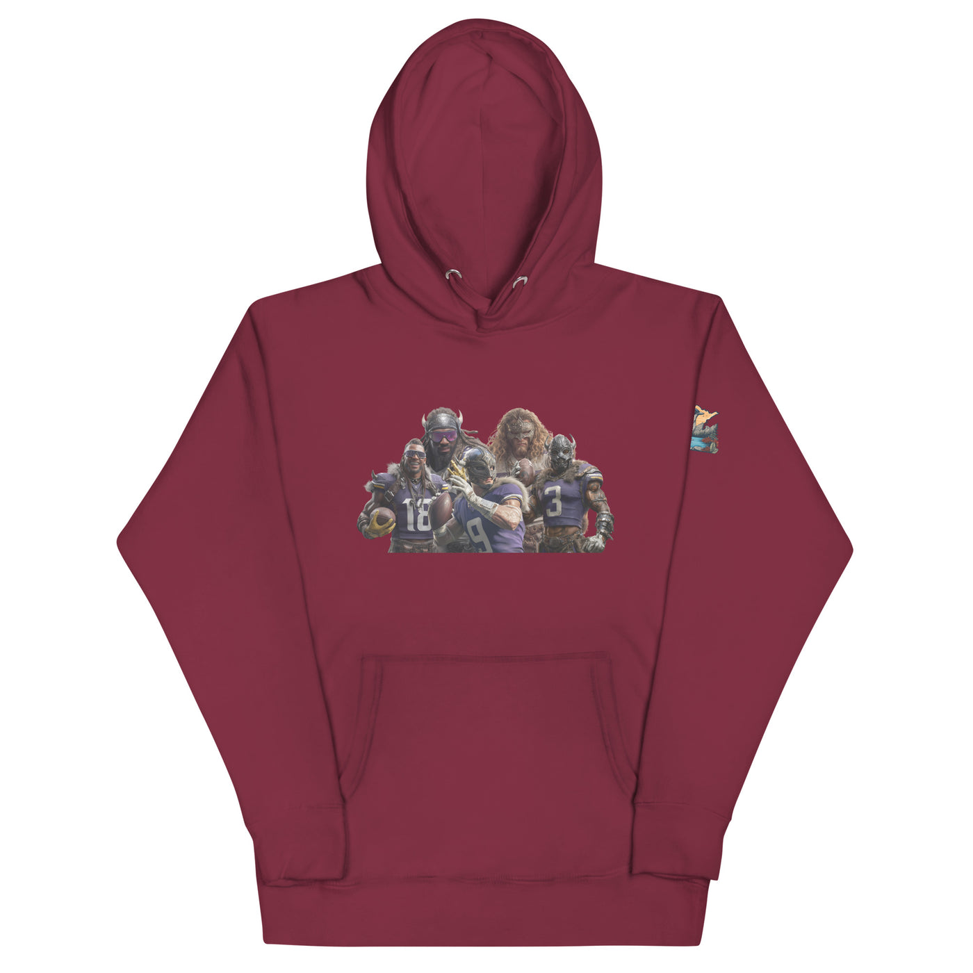 Viking 11 M Unisex Hoodie Maroon