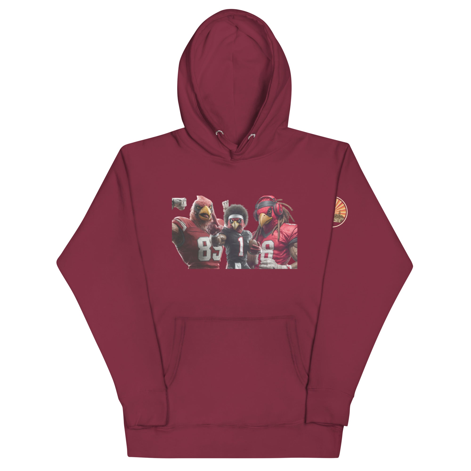 Cardinal 13 M Unisex Hoodie Maroon