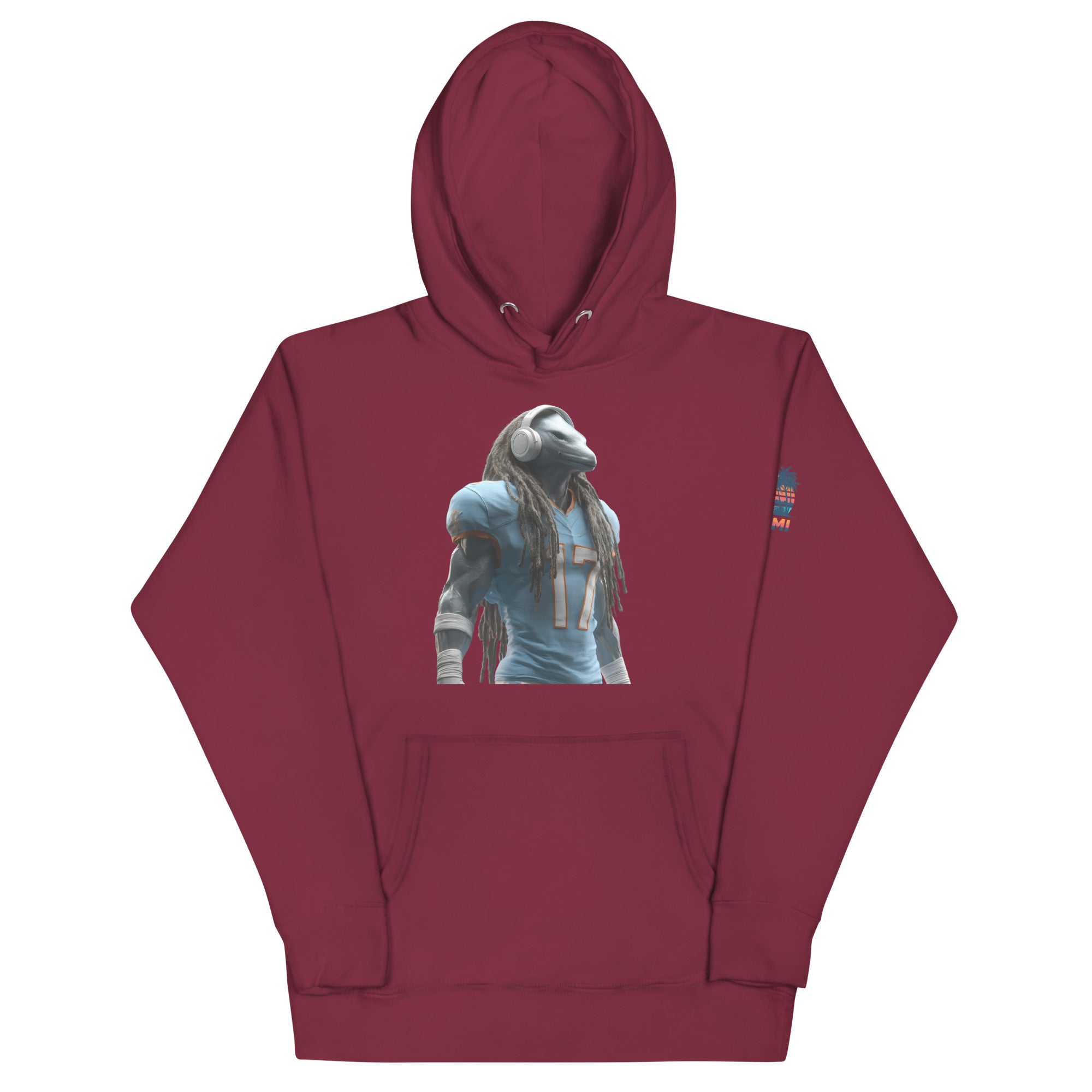 Dolphin 6 M Unisex Hoodie Maroon