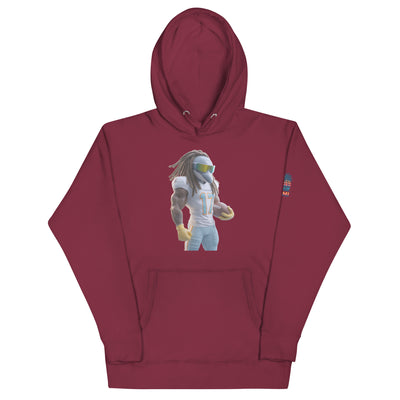 Dolphin 11 M Unisex Hoodie Maroon