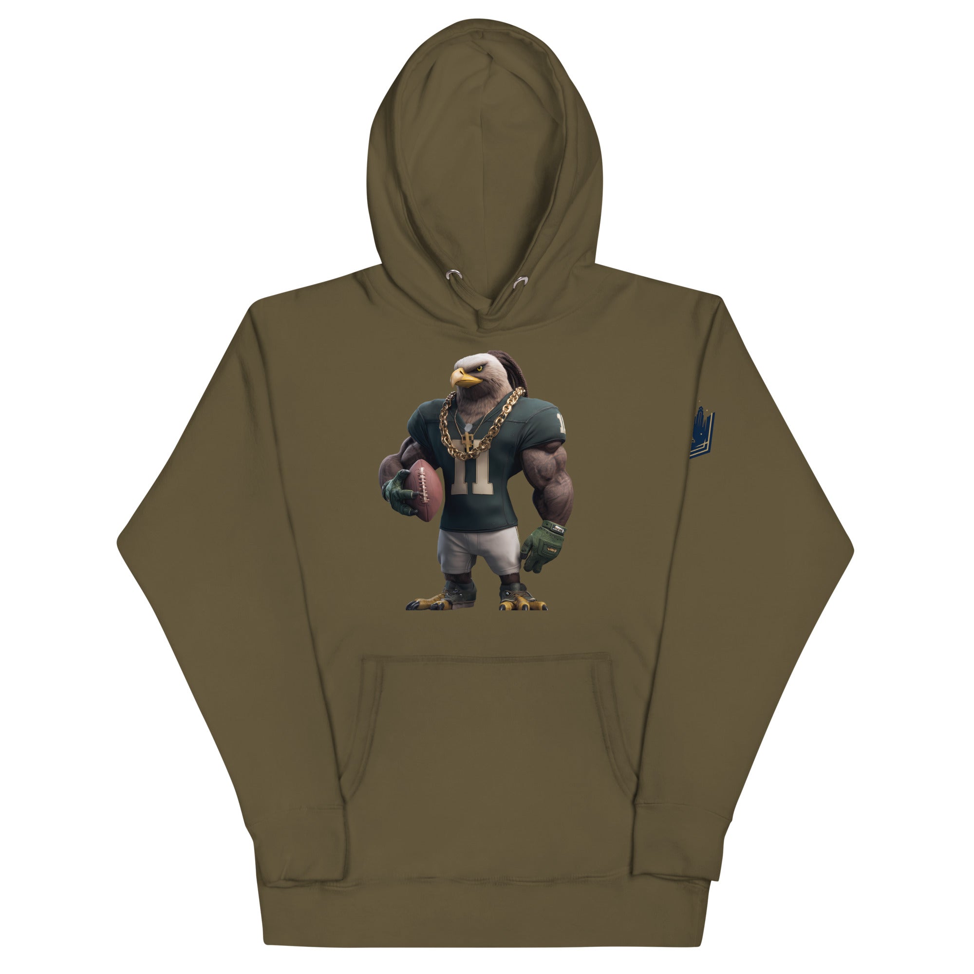 Eagle 5 Men Unisex Hoodie Military Green