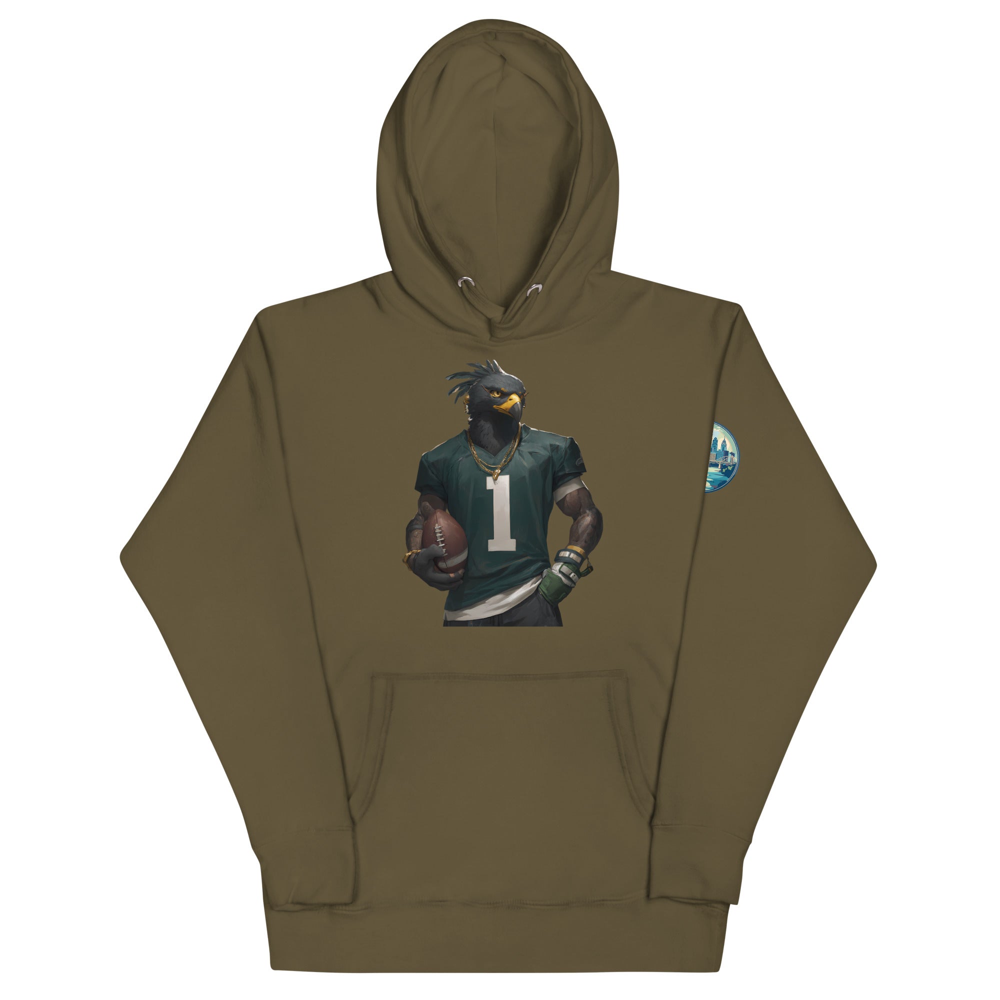 Eagle 6 M Unisex Hoodie Military Green