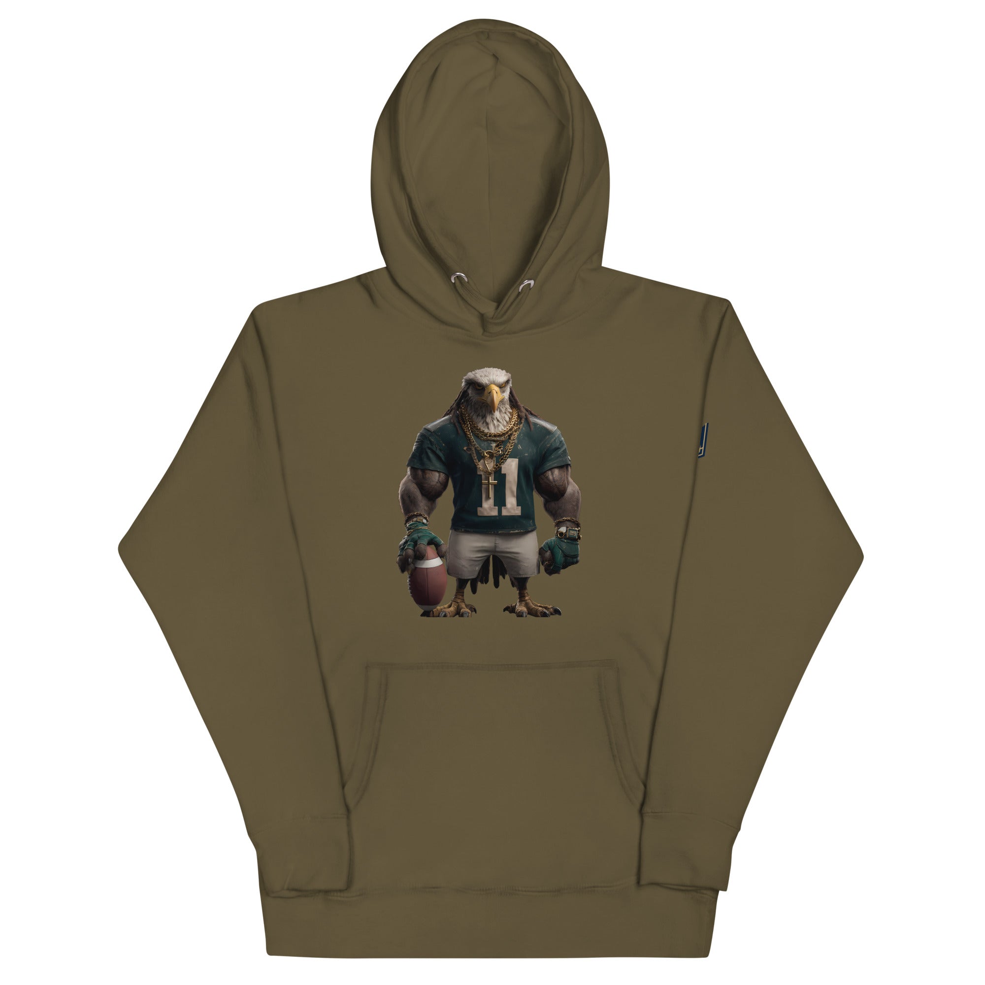 Eagle 8 m Unisex Hoodie Military Green