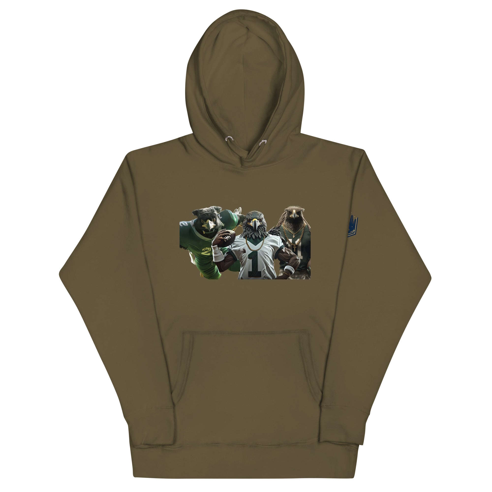 Eagle 13 M Unisex Hoodie Military Green
