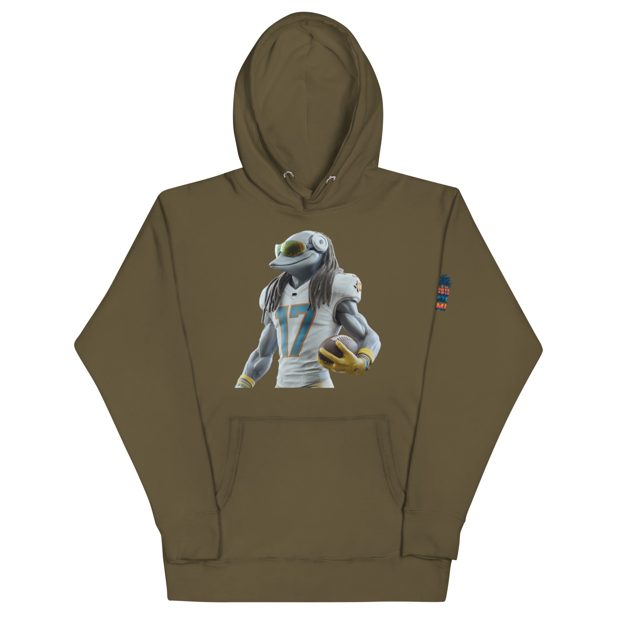Dolphin 5 M Unisex Hoodie Military Green