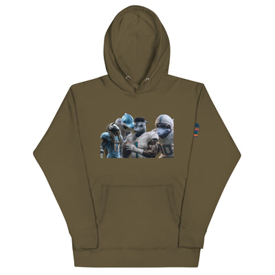 Dolphin 12 M Unisex Hoodie Military Green