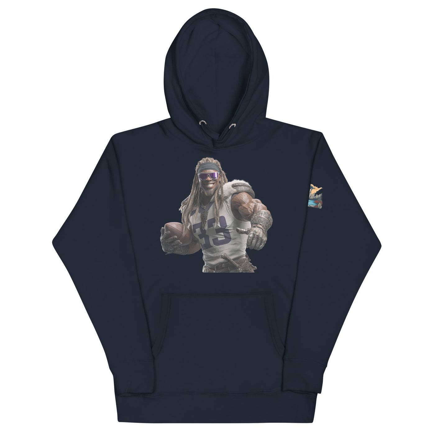 Viking 8 M Unisex Hoodie Navy Blazer