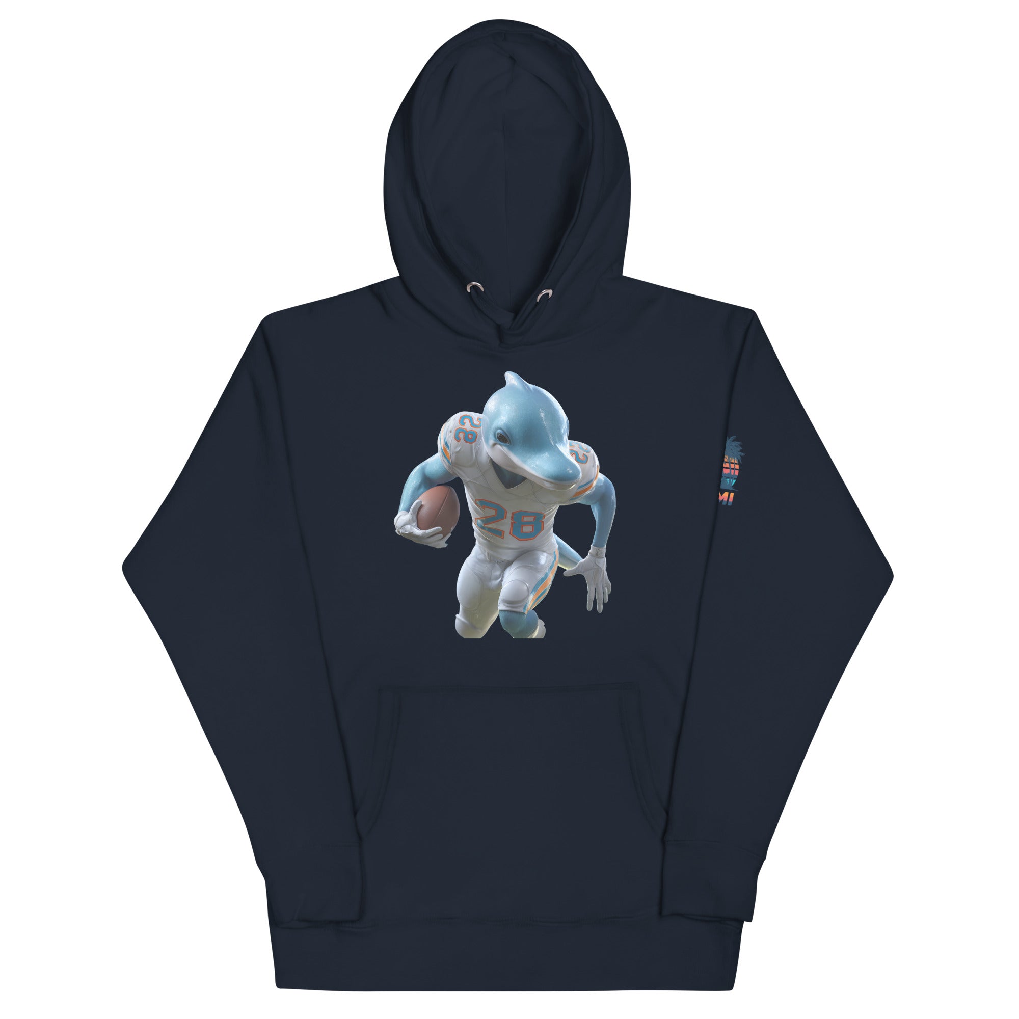 Dolphin 3 M Unisex Hoodie Navy Blazer