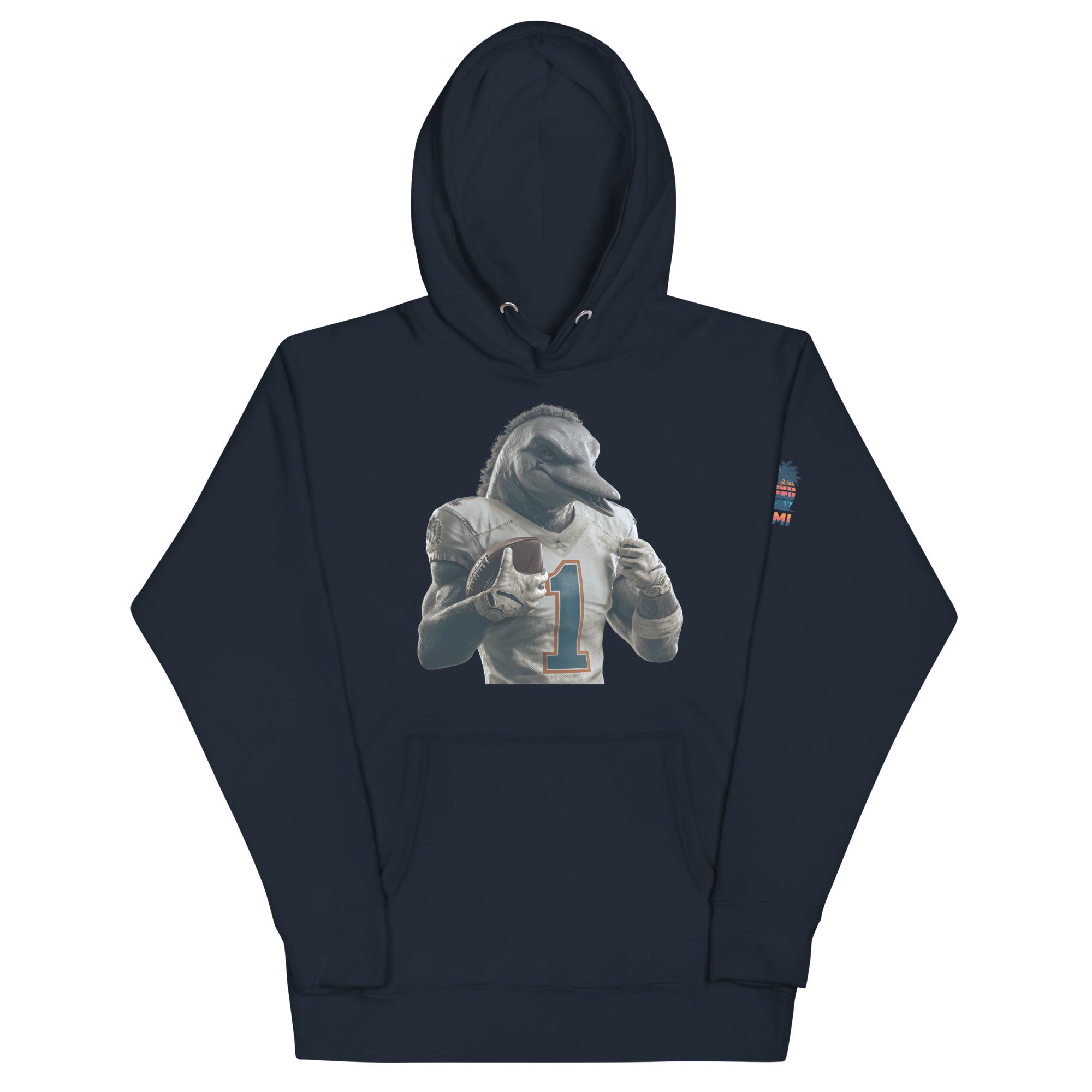 Dolphin 8 M Unisex Hoodie Navy Blazer