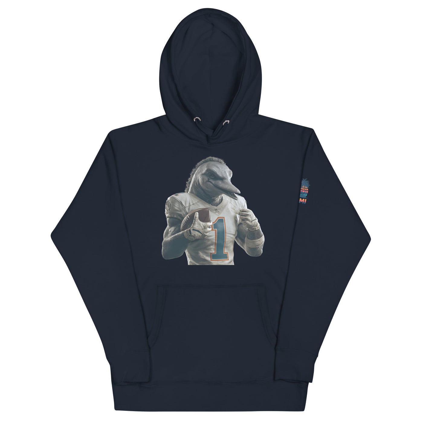 Dolphin 8 M Unisex Hoodie Navy Blazer