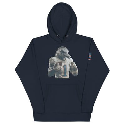 Dolphin 8 M Unisex Hoodie Navy Blazer