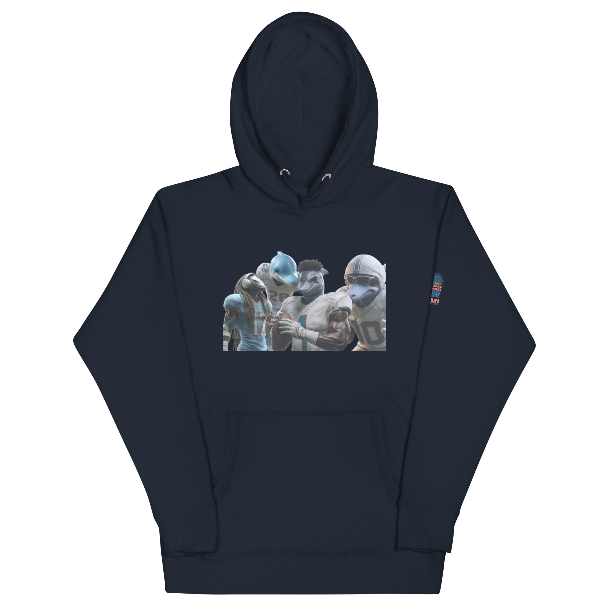 Dolphin 12 M Unisex Hoodie Navy Blazer