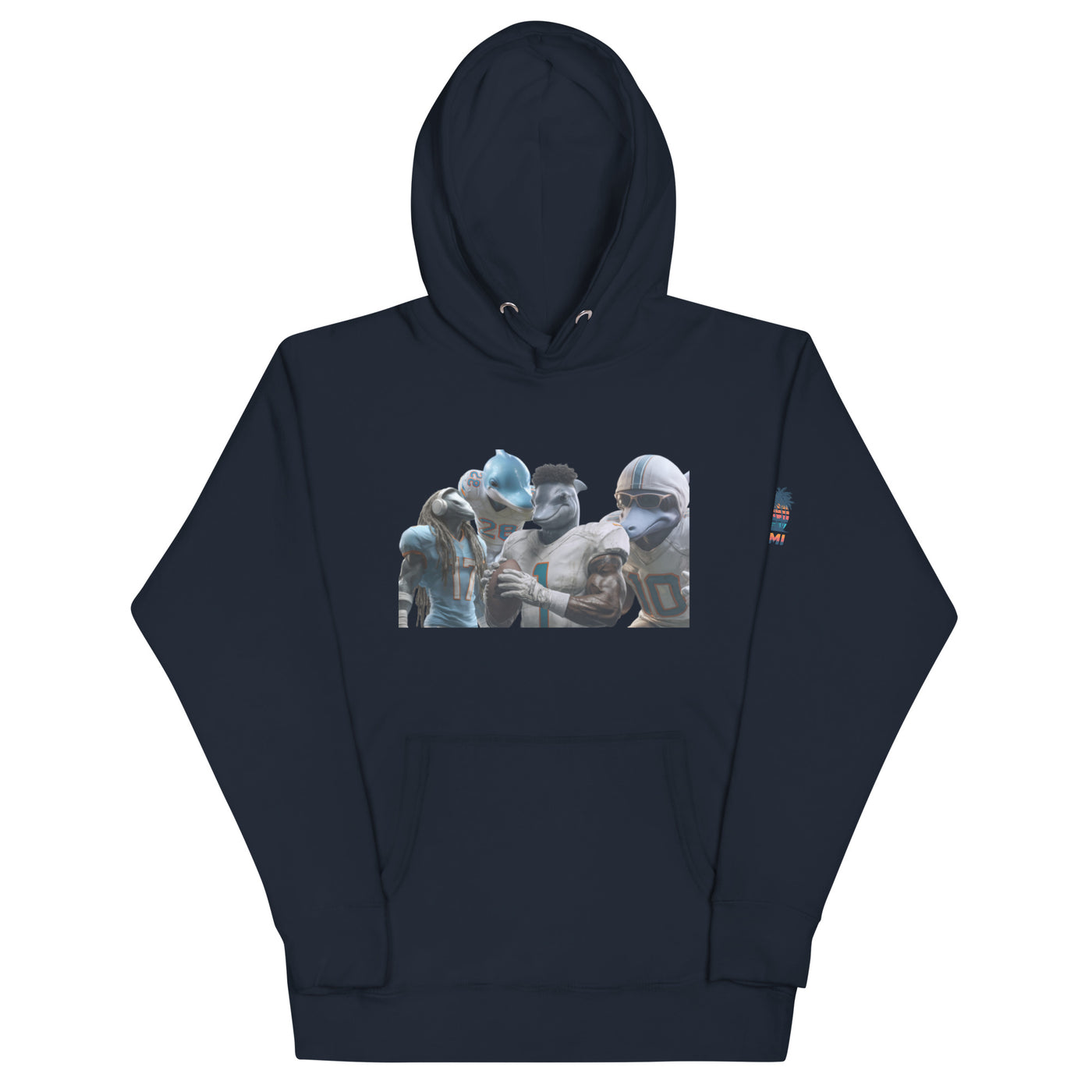 Dolphin 12 M Unisex Hoodie Navy Blazer
