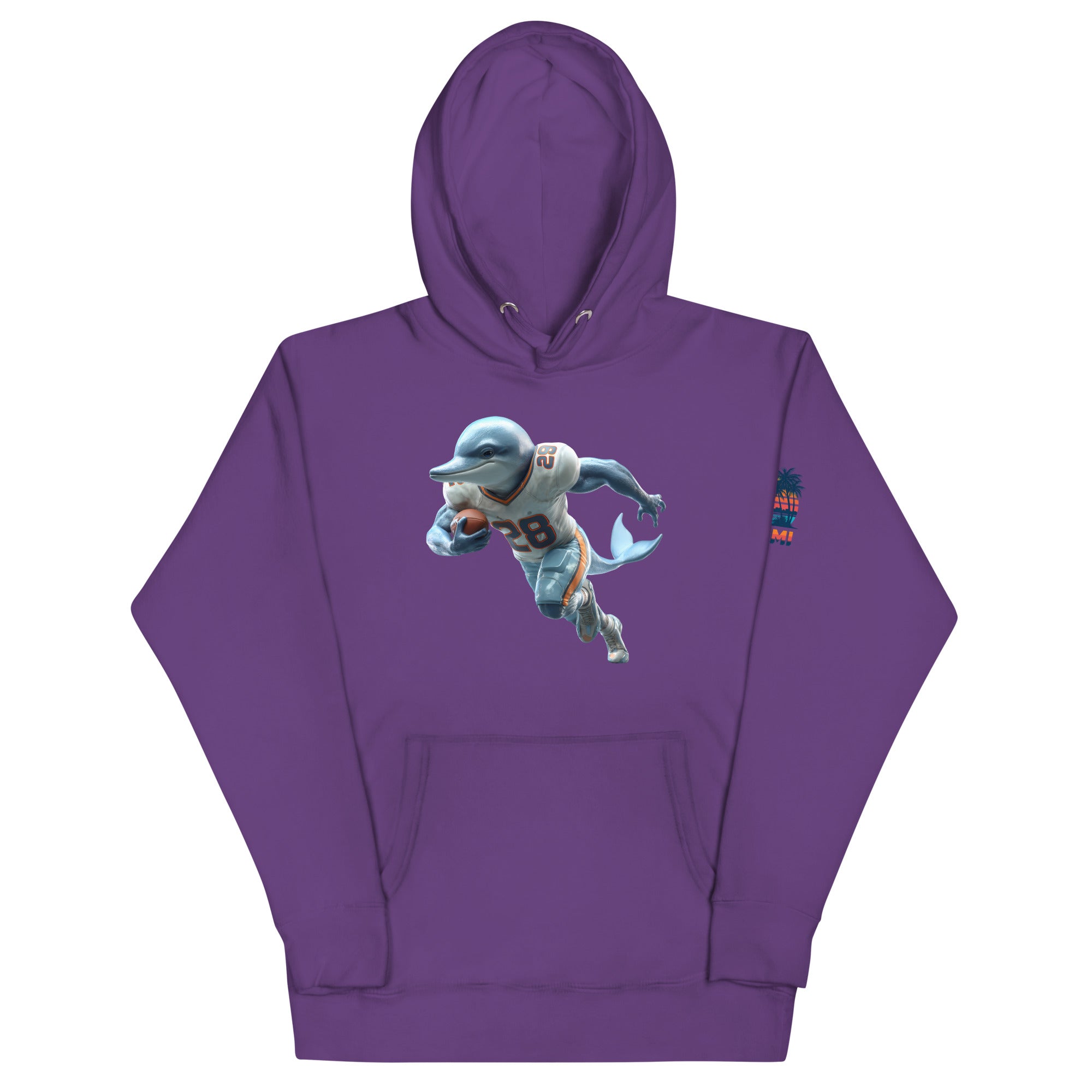 Dolphin 2 M Unisex Hoodie Purple