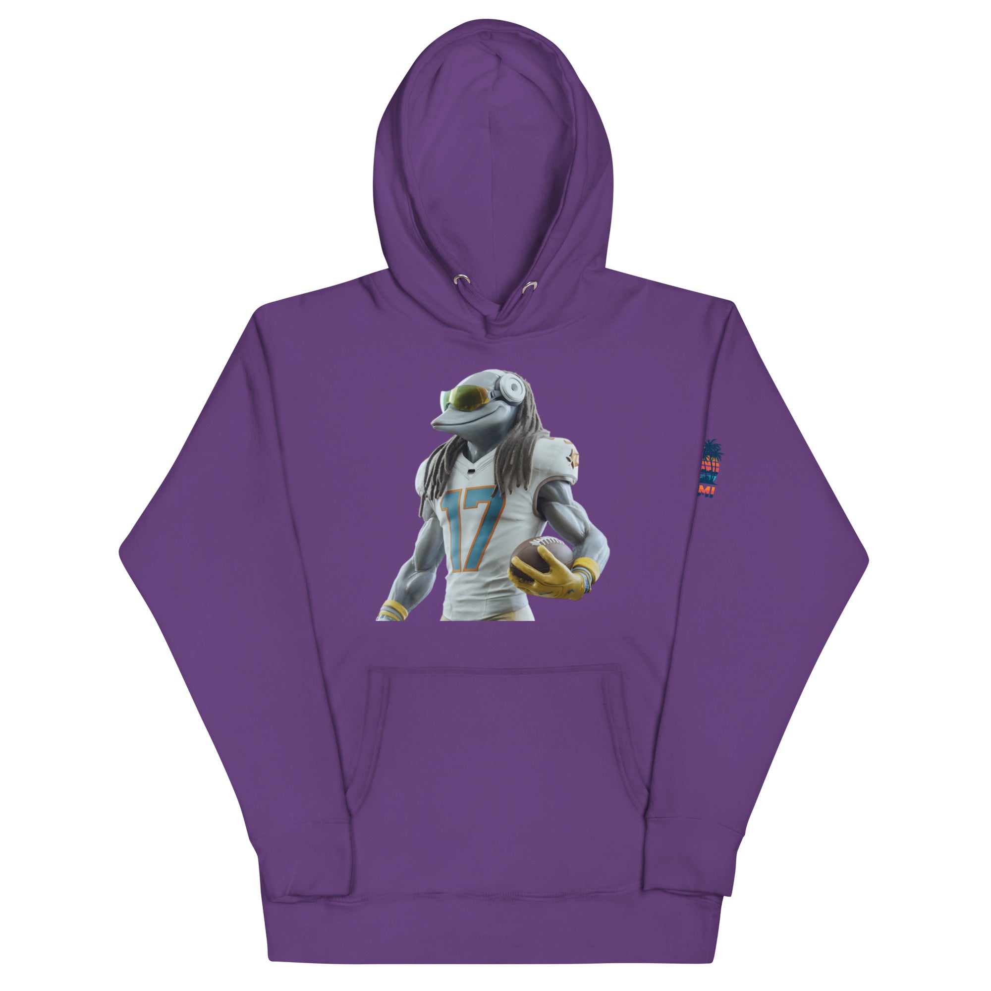 Dolphin 5 M Unisex Hoodie Purple