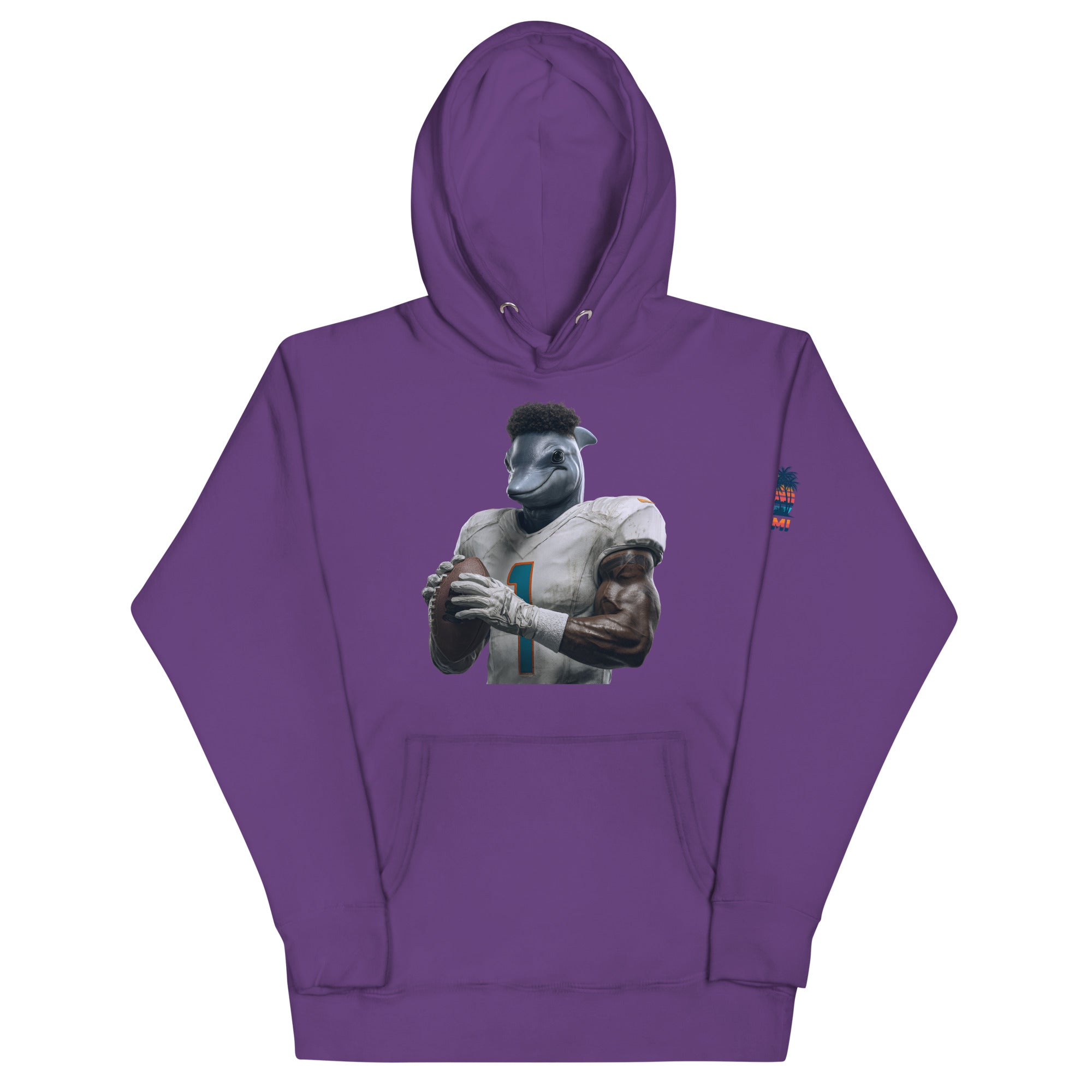 Dolphin 7 M Unisex Hoodie Purple