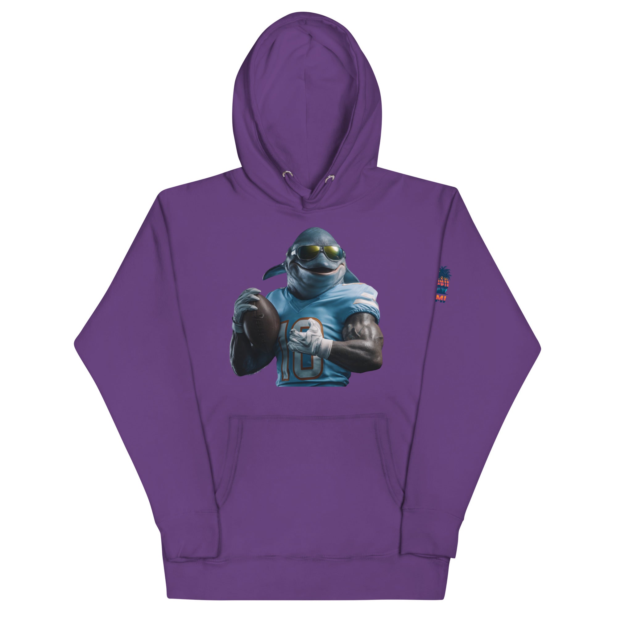 Dolphin 10 M Unisex Hoodie Purple