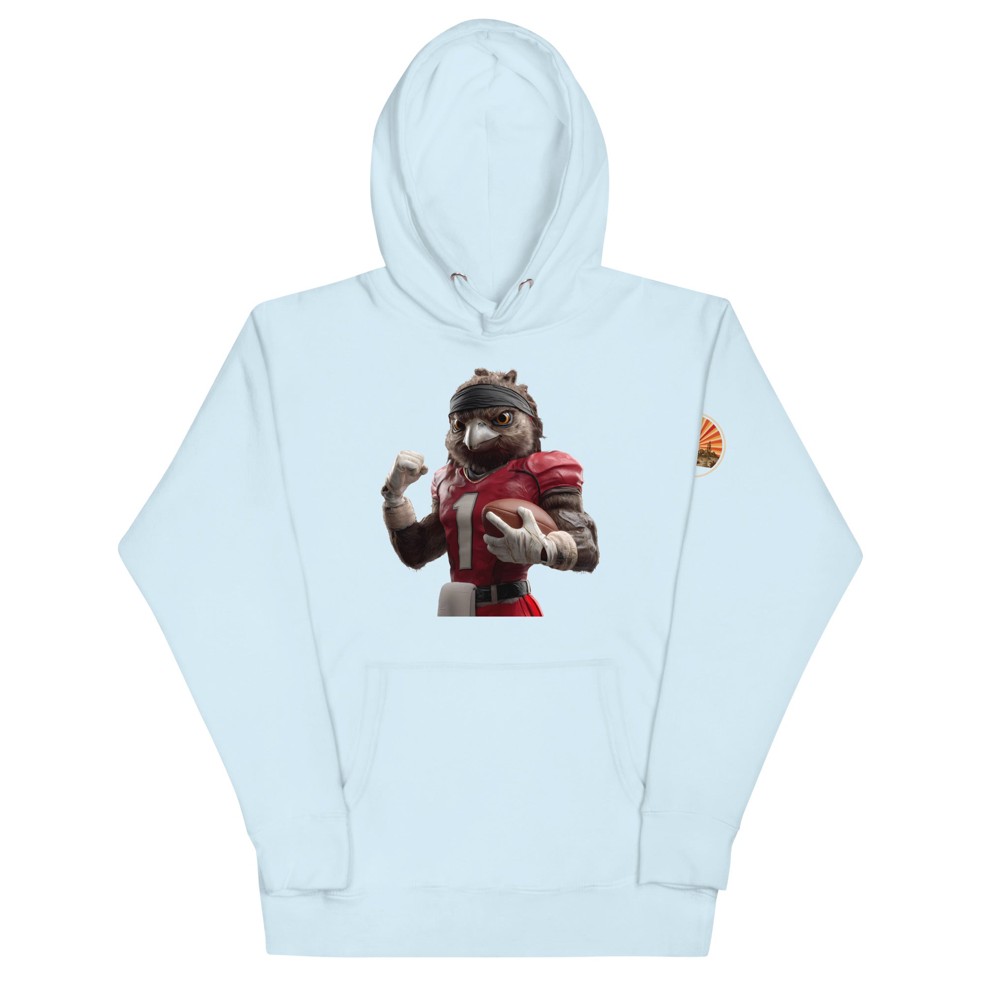 Cardinal 2 Men Unisex Hoodie Sky Blue