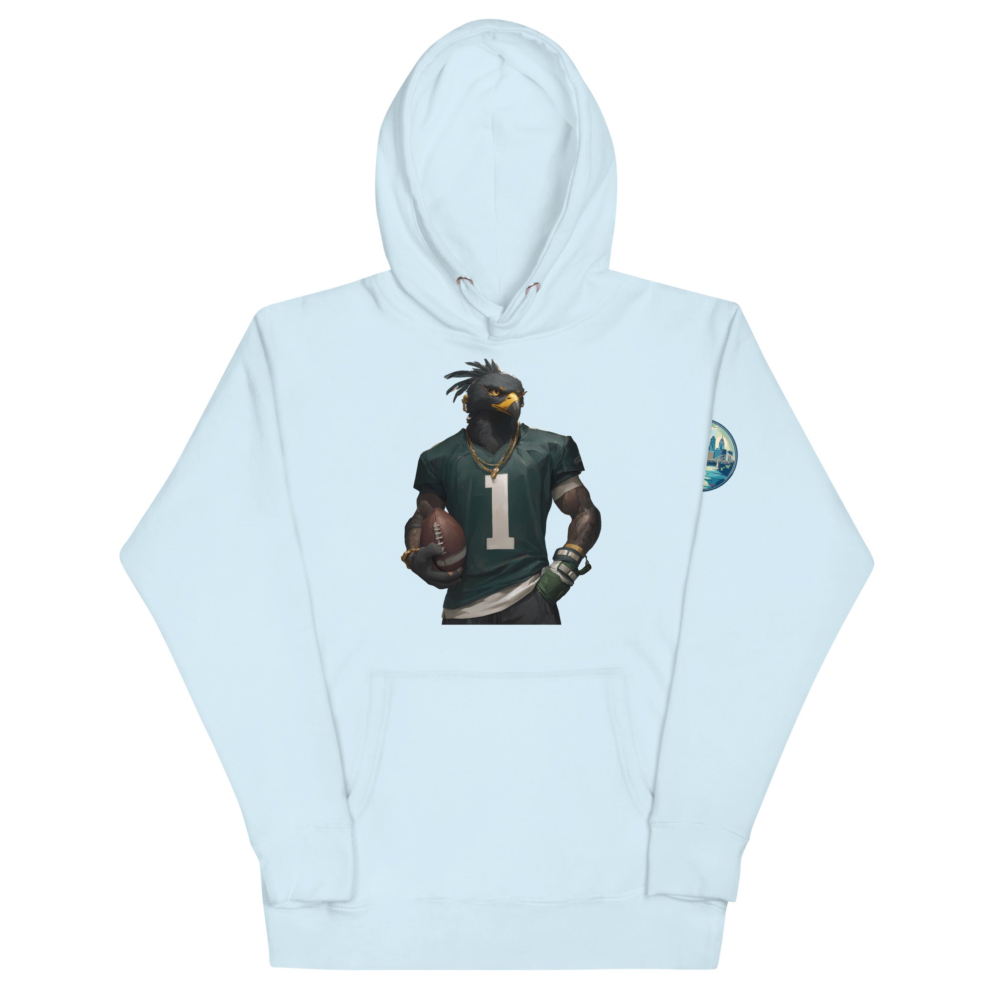 Eagle 6 M Unisex Hoodie Sky Blue