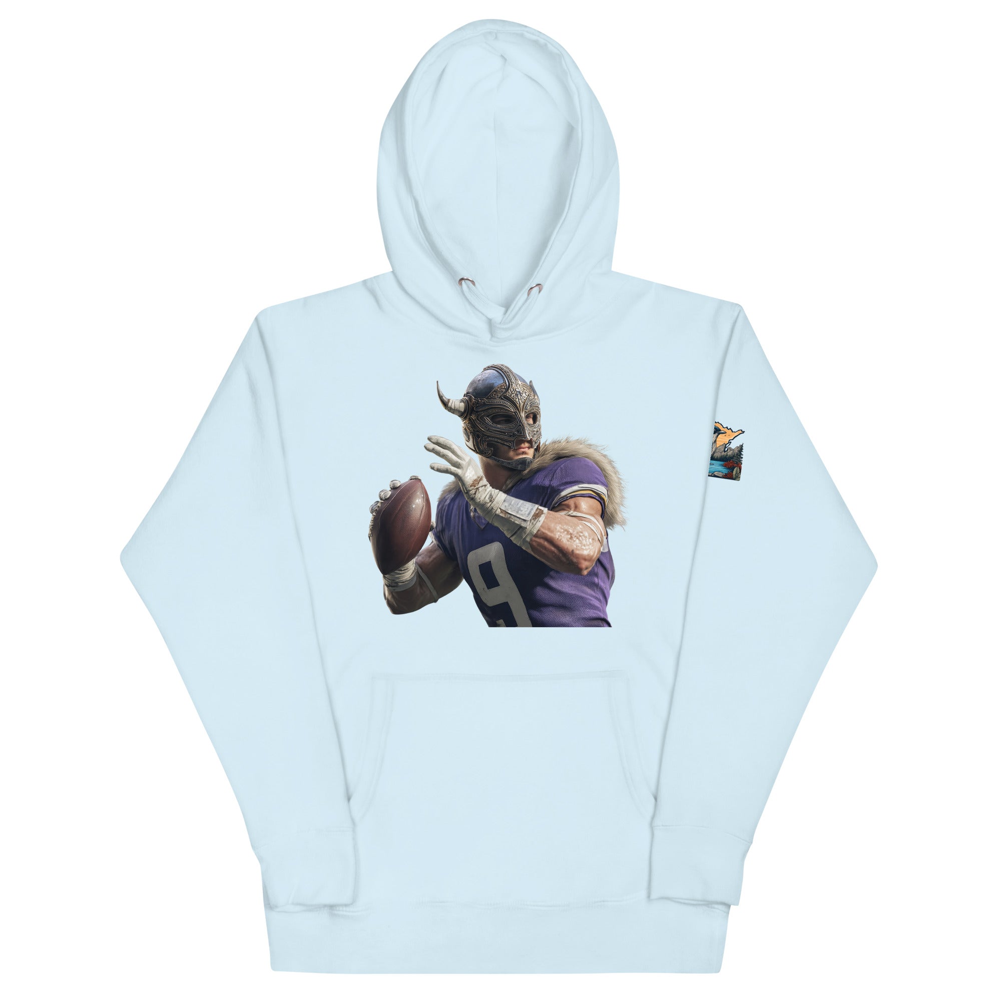 Viking 1 M Unisex Hoodie Sky Blue